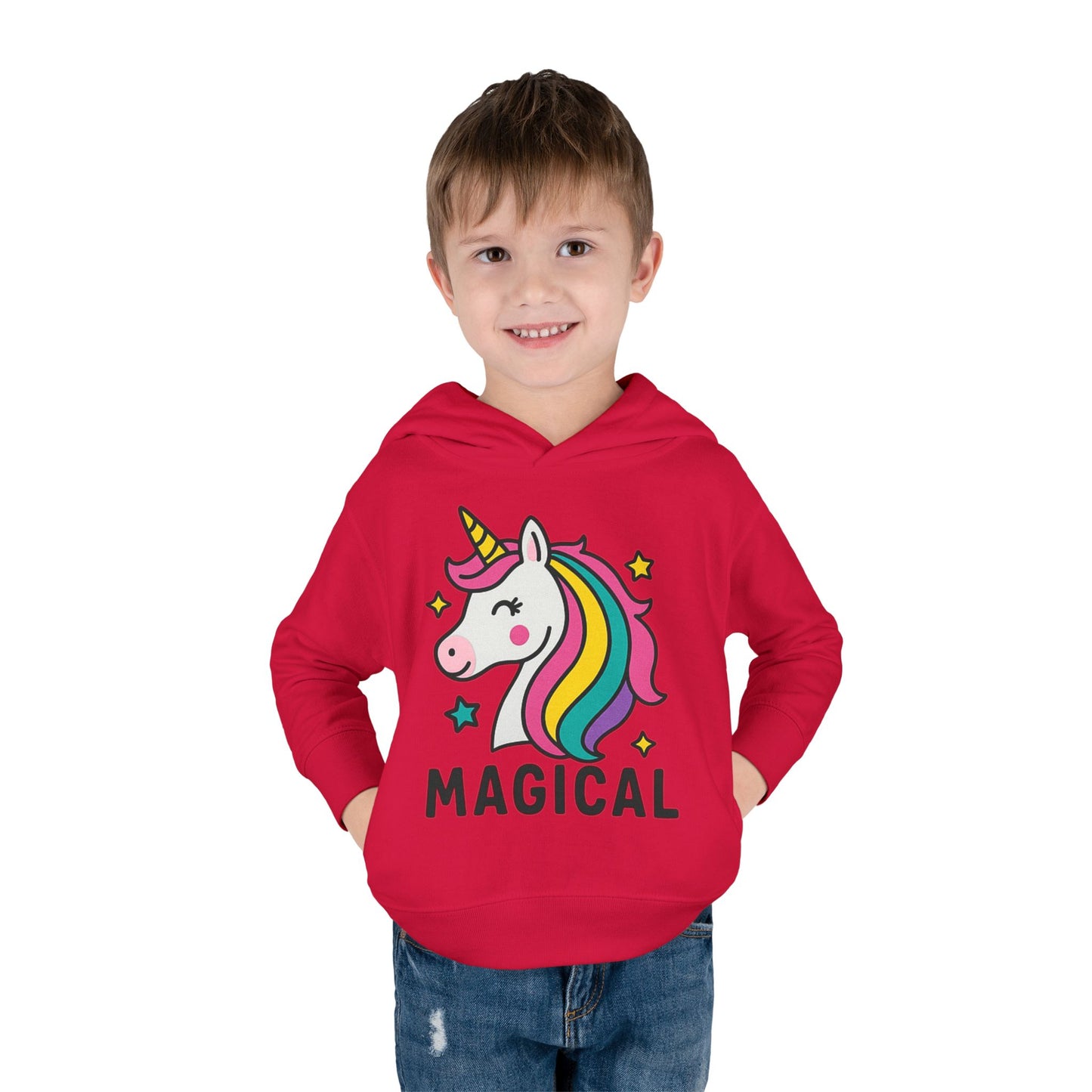 🦄 Magical Unicorn Toddler Fleece Hoodie Cozy & Cute Pullover for Toddlers | Perfect for Birthdays, School Days & Magical Moments
