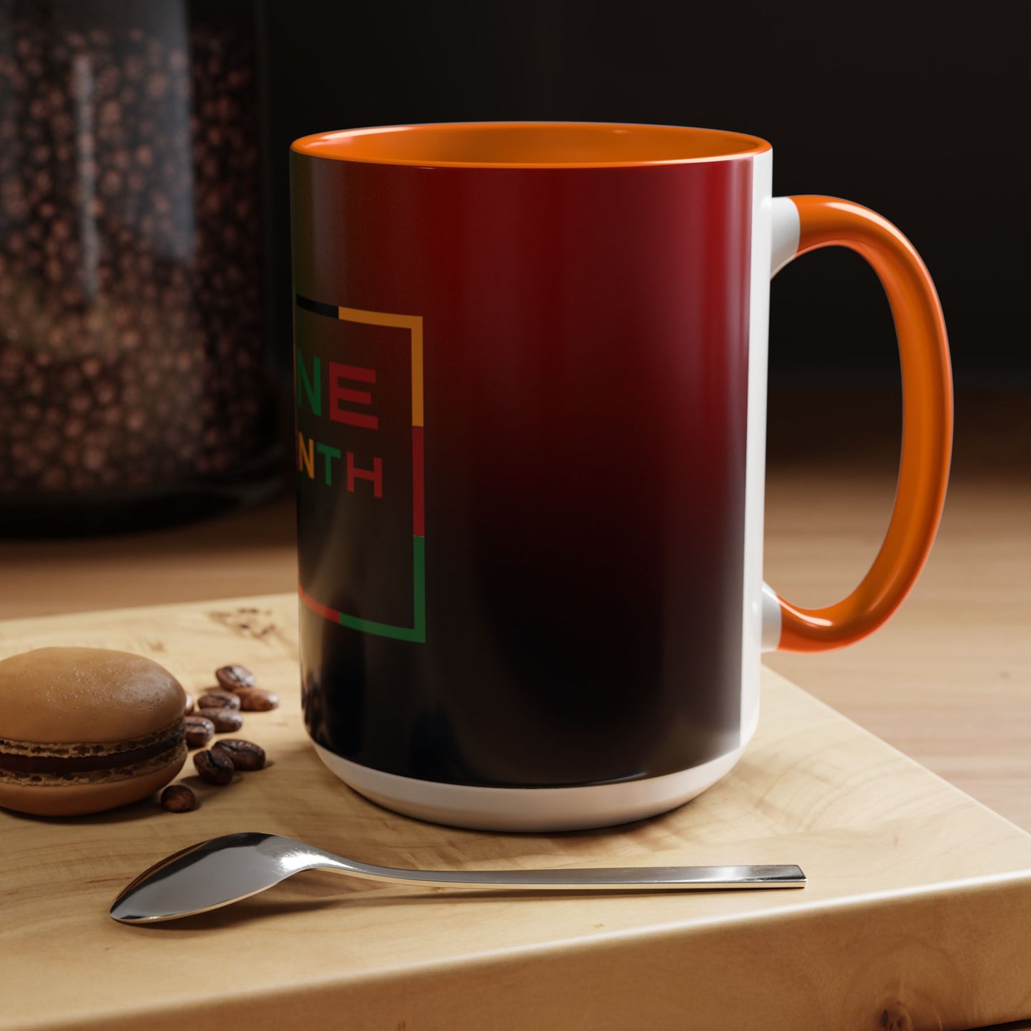 Juneteenth Accent Coffee Mug - Celebrate Freedom, Gift for Black History Month, Unique Housewarming Gift, Colorful Mug for All Occasions
