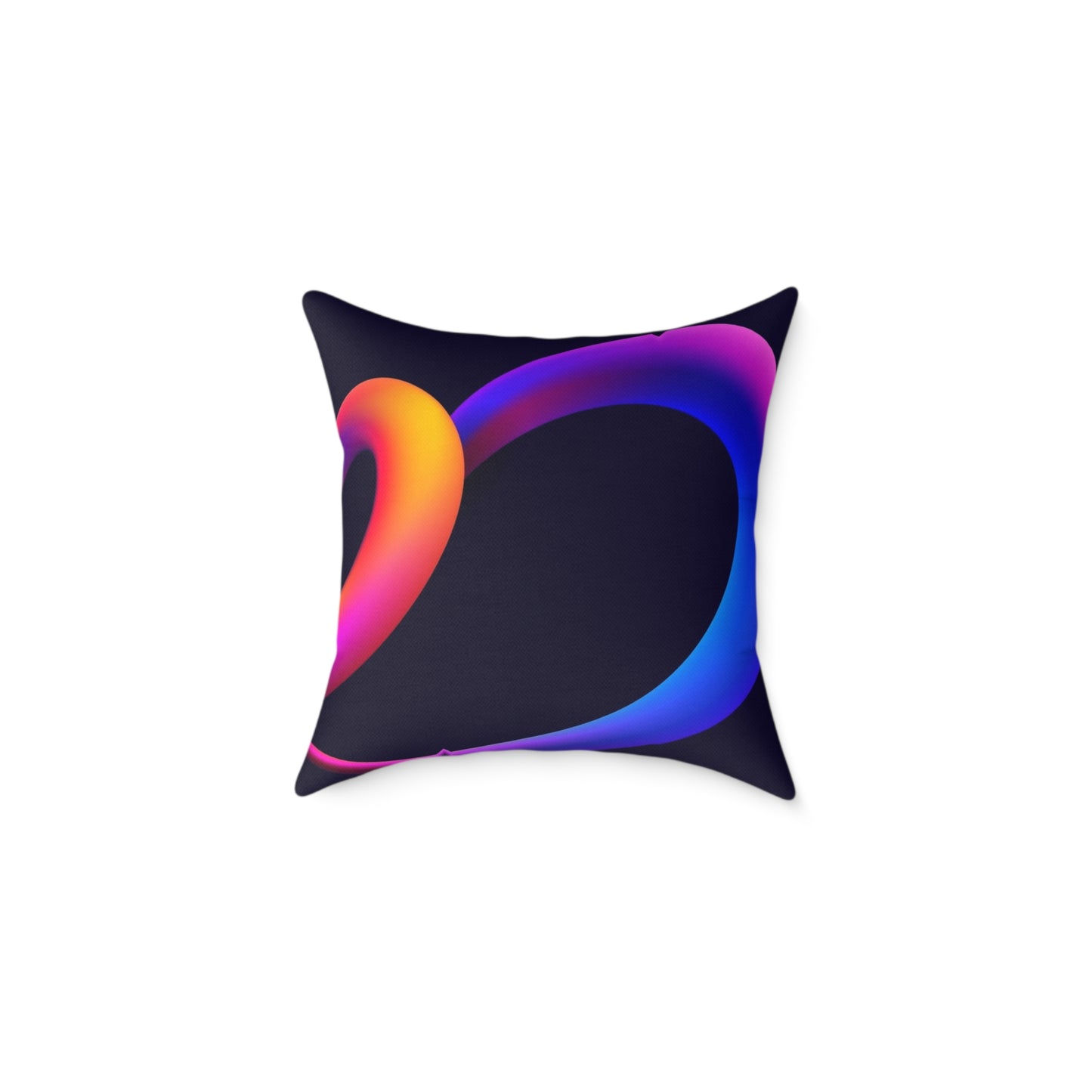 HeartMuse Modern Art Pillow | Abstract Heart Throw Cushion, Vibrant Home Accent, Valentine's Day or Anniversary Gift