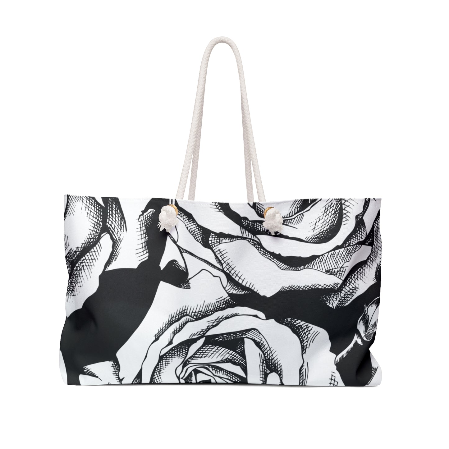 Chic Floral Weekender Bag | Stylish Travel Tote, Overnight & Gym Bag