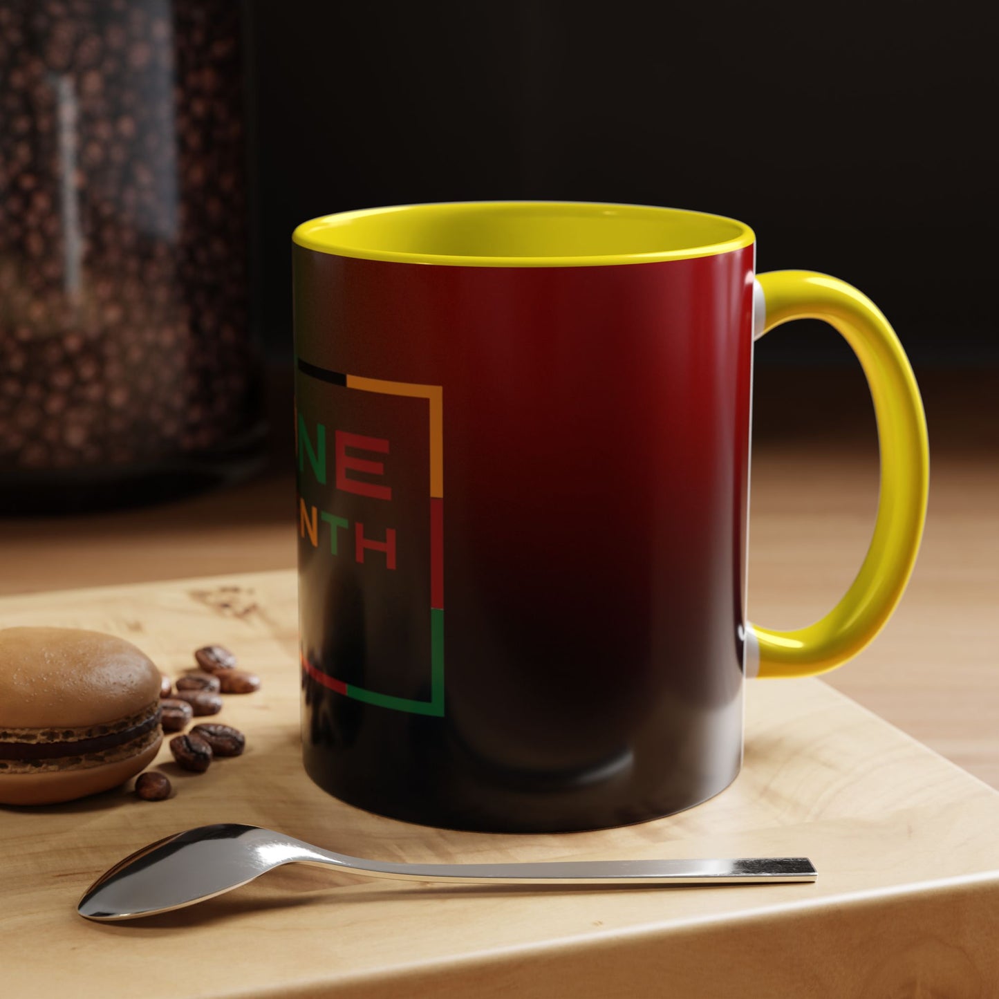 Juneteenth Accent Coffee Mug - Celebrate Freedom, Gift for Black History Month, Unique Housewarming Gift, Colorful Mug for All Occasions