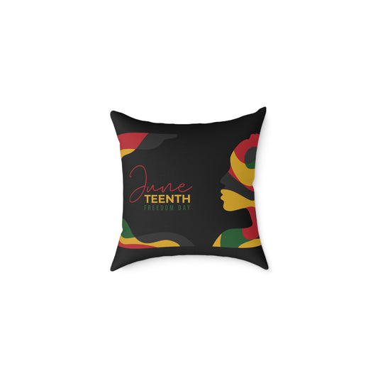 Freedom Blooms Juneteenth Pillow | Vibrant Decorative Cushion, Cultural Home Accent, Celebration Gift