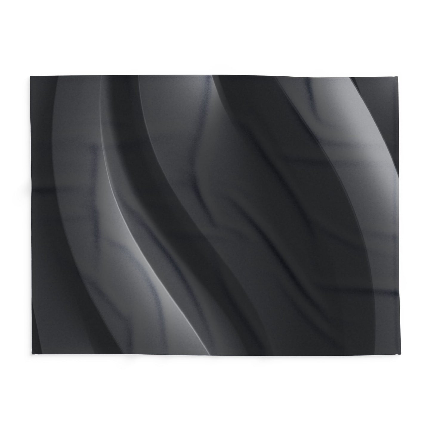 Black Abstract Cozy Arctic Fleece Blanket – Modern Comfort, Artistic Edge, Everyday Warmth