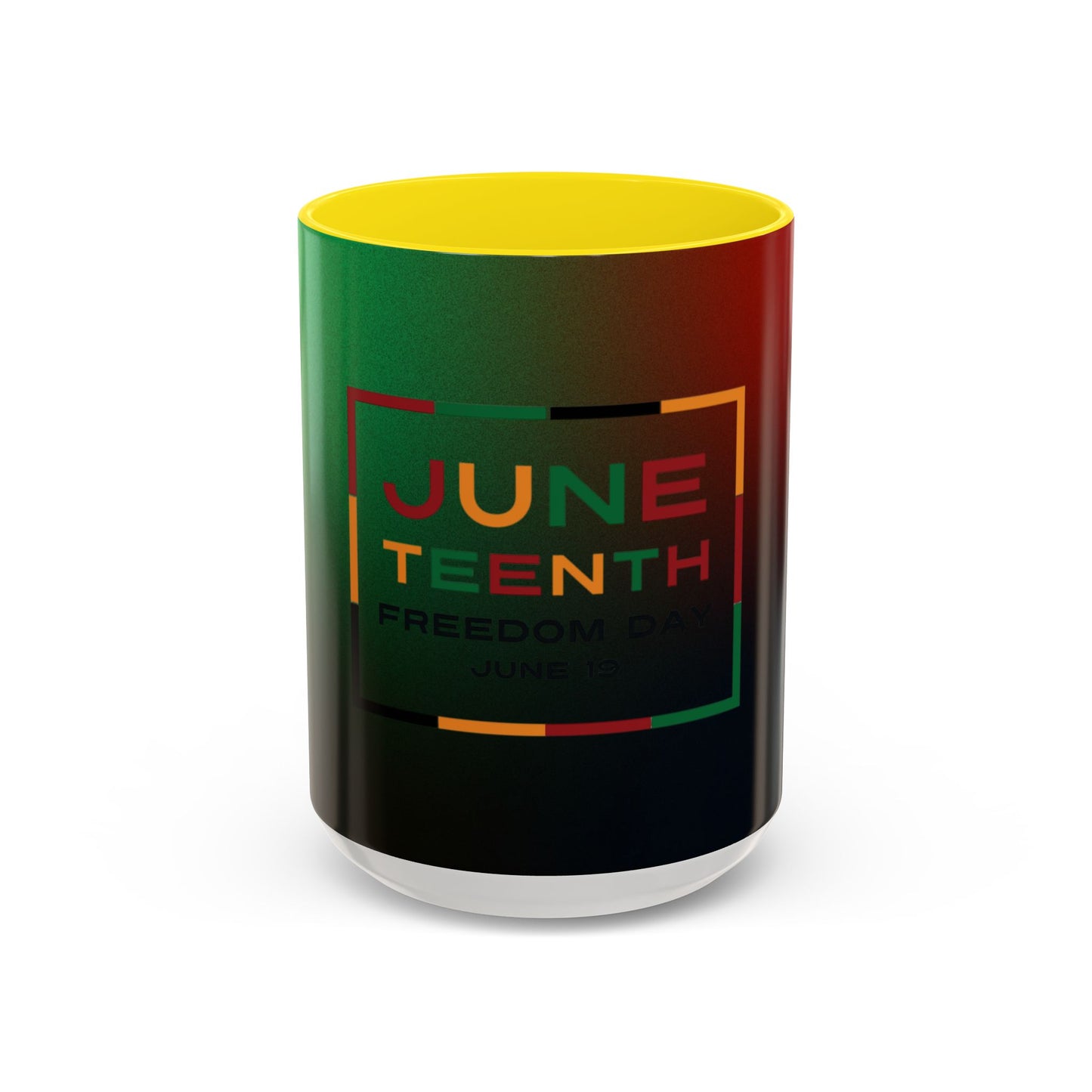 Juneteenth Accent Coffee Mug - Celebrate Freedom, Gift for Black History Month, Unique Housewarming Gift, Colorful Mug for All Occasions