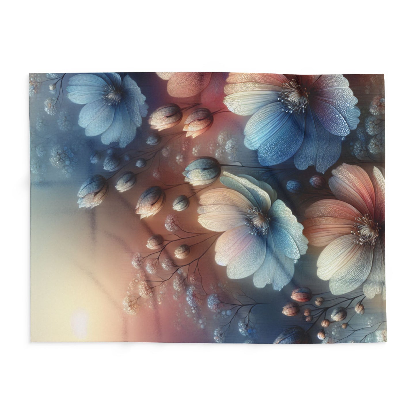 Floral Arctic Fleece Blanket – Cozy Comfort, Vibrant Design, Perfect for Home or Gifting