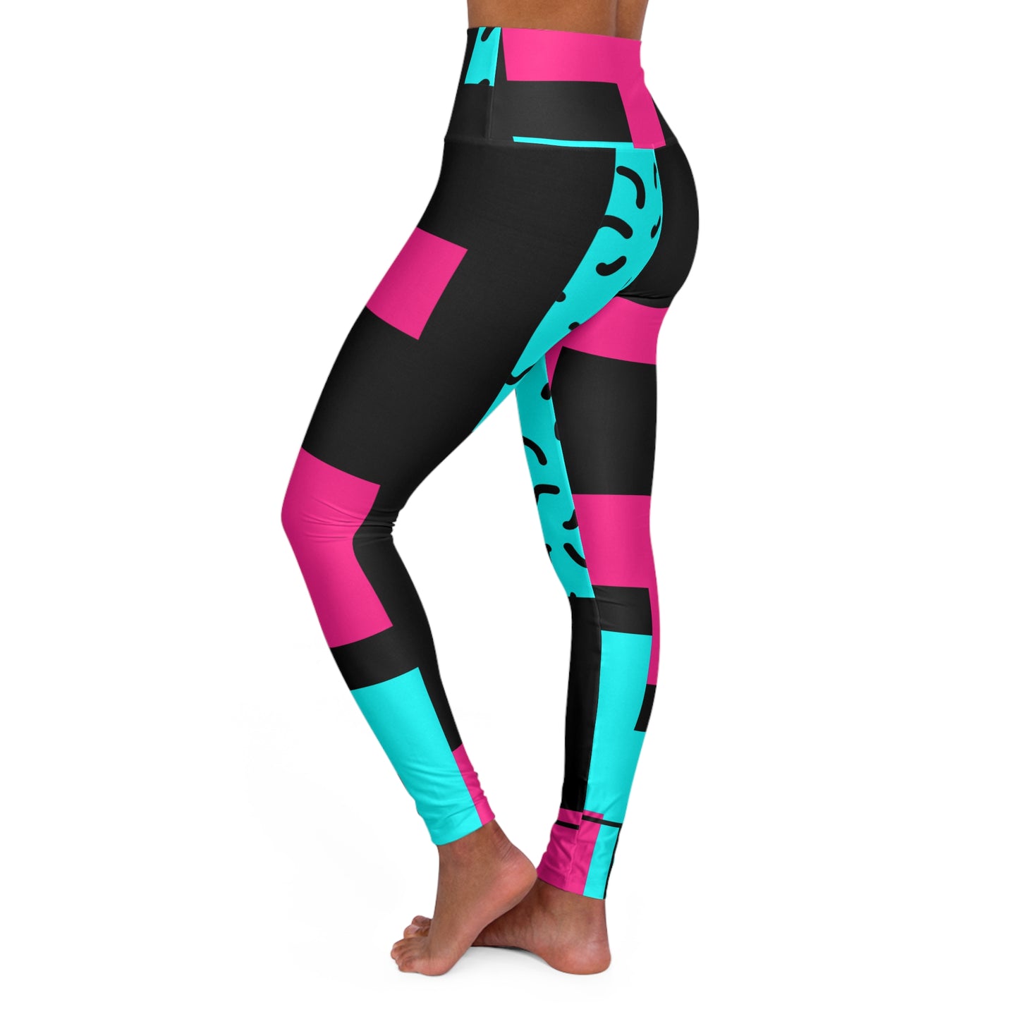 Electric Bloom High Waisted Leggings
