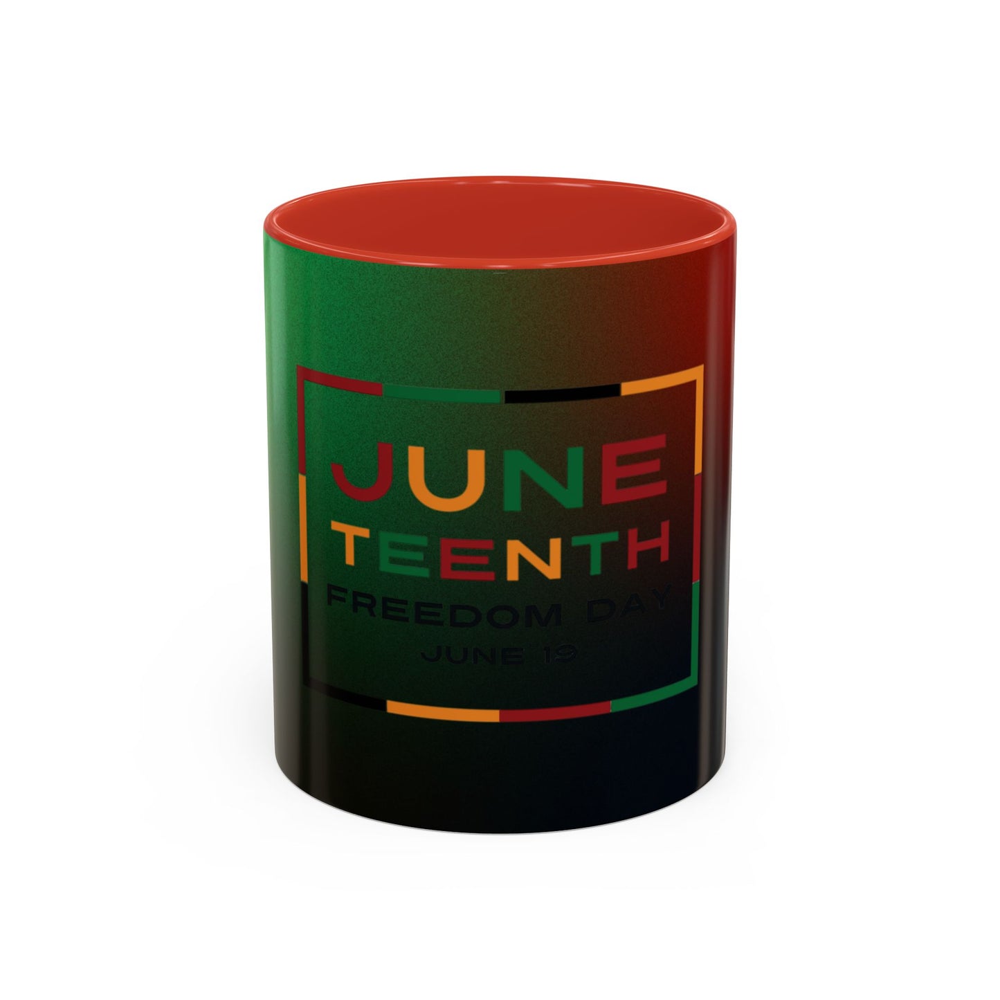 Juneteenth Accent Coffee Mug - Celebrate Freedom, Gift for Black History Month, Unique Housewarming Gift, Colorful Mug for All Occasions
