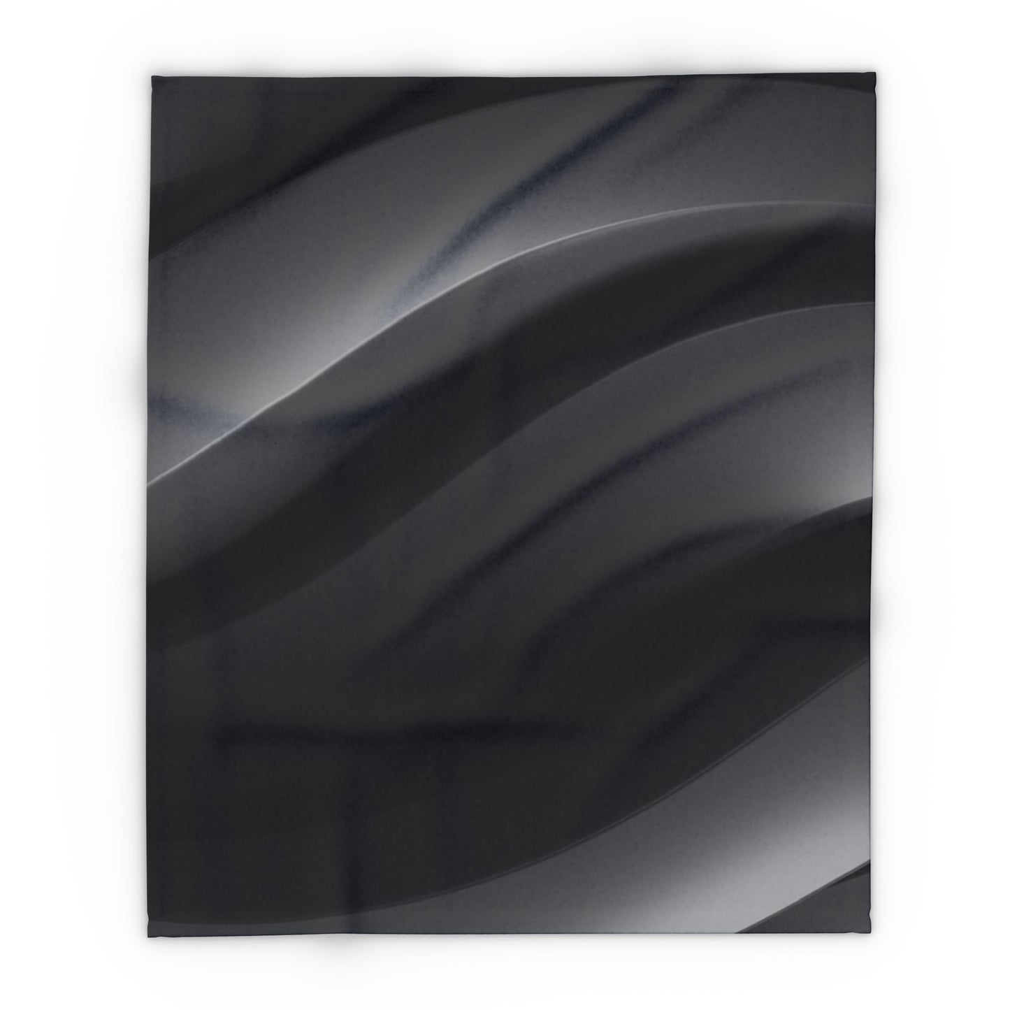 Black Abstract Cozy Arctic Fleece Blanket – Modern Comfort, Artistic Edge, Everyday Warmth