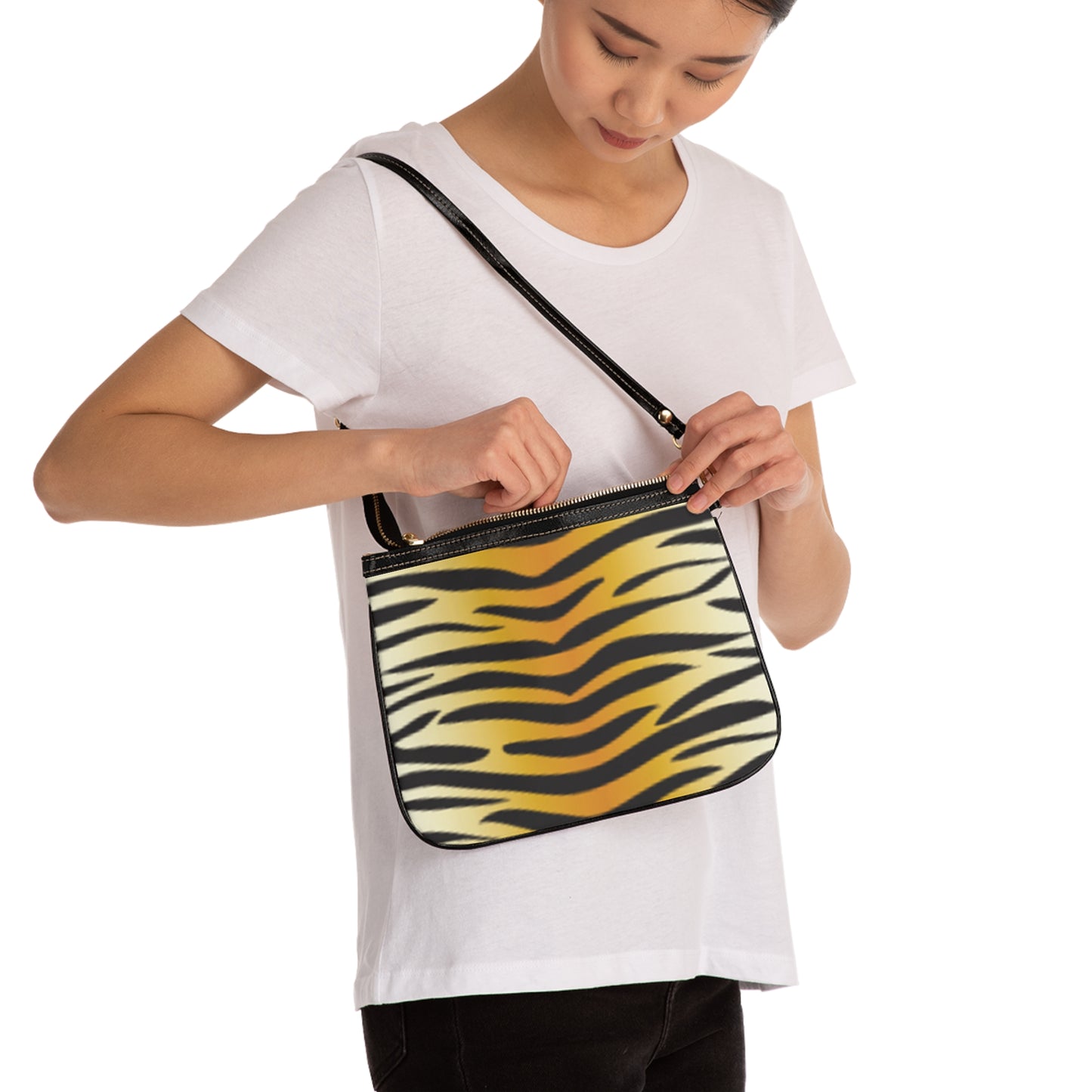 Wild Tiger Print Small Shoulder Bag