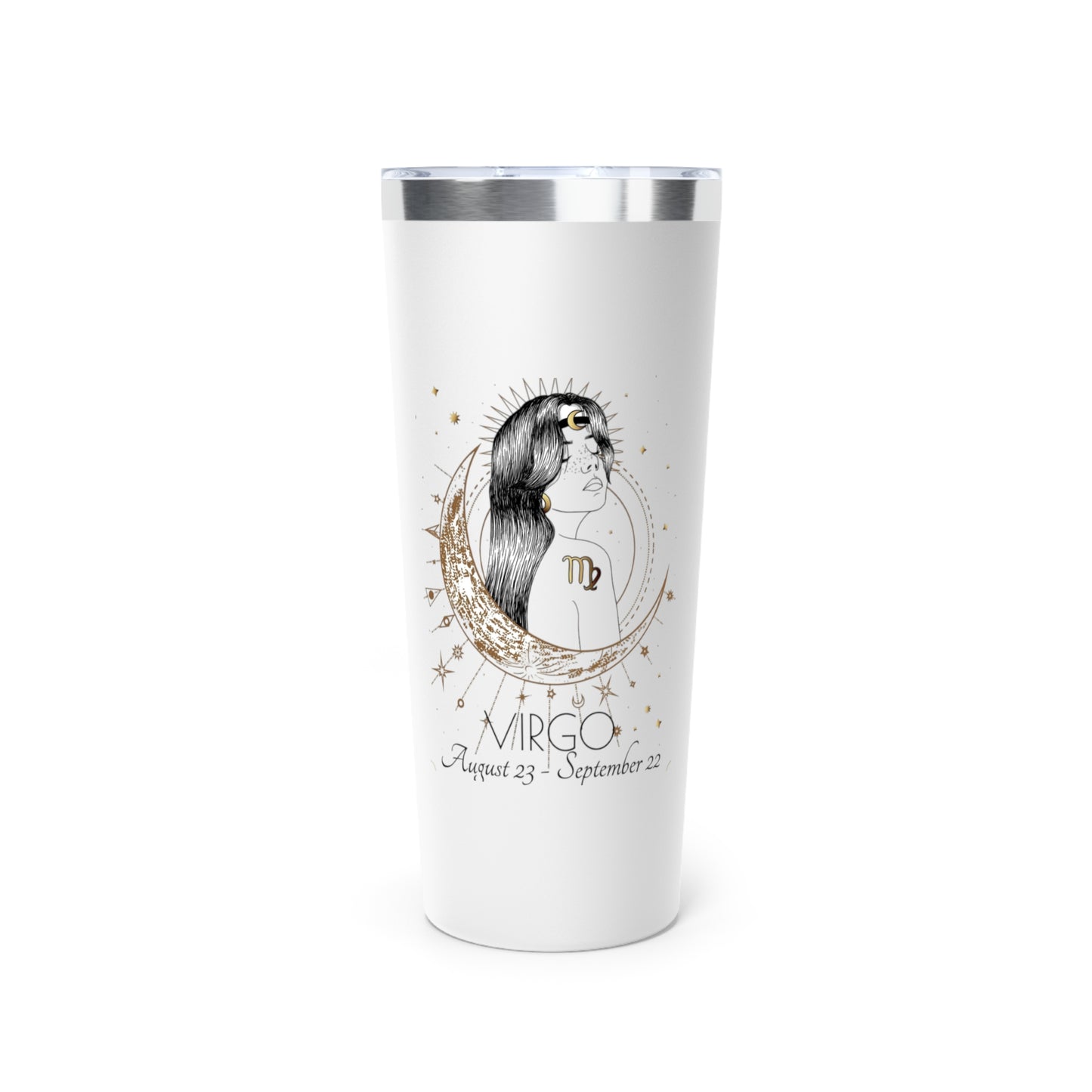 Zodiac Luxe – Virgo Tumbler (22oz Copper Vacuum Insulated)