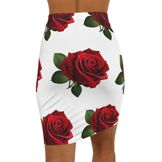 🌸 Rosé All Day Pencil Skirt – Feminine Grace with Modern Edge
