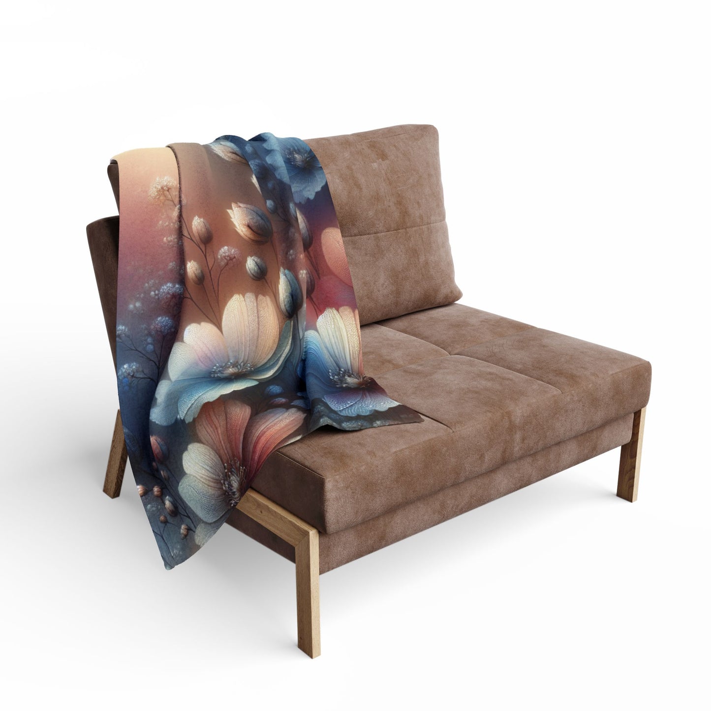 Floral Arctic Fleece Blanket – Cozy Comfort, Vibrant Design, Perfect for Home or Gifting