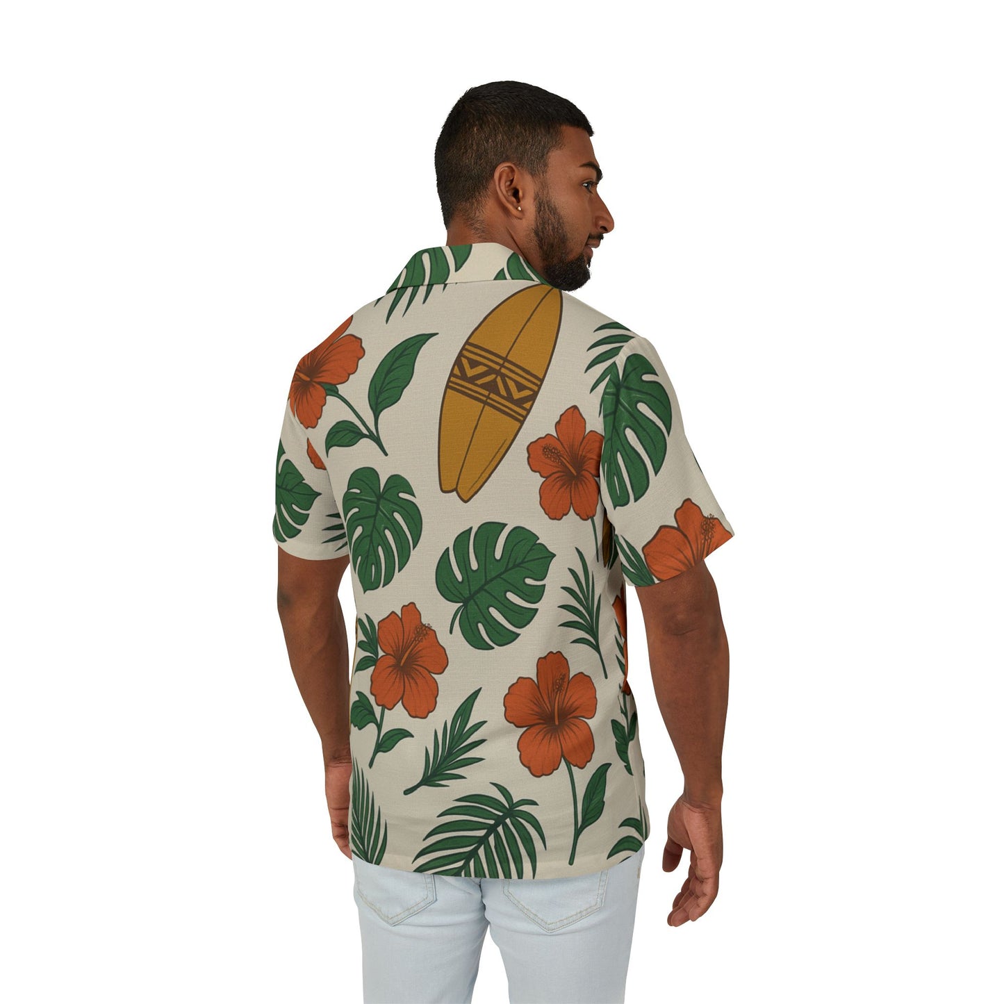 🌴 Tropical Hawaiian Camp Shirt – Surf Style for Summer Living
