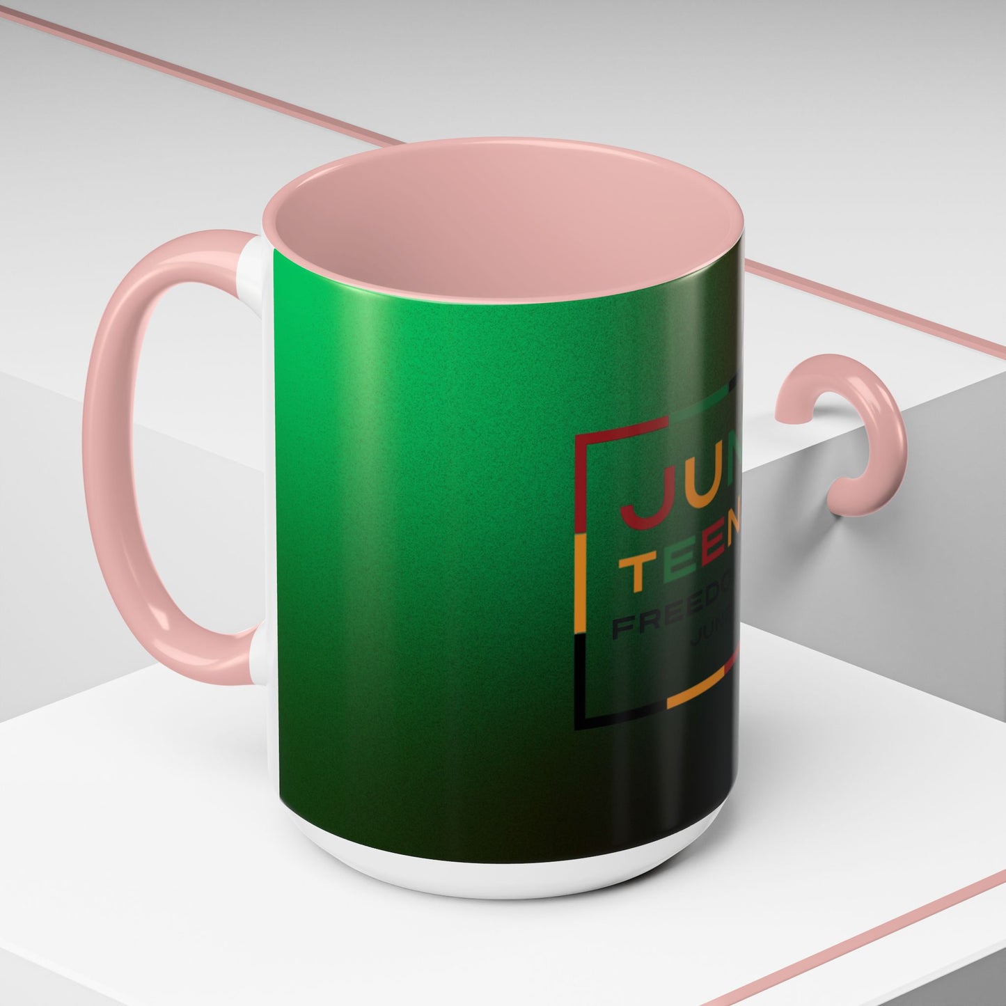 Juneteenth Accent Coffee Mug - Celebrate Freedom, Gift for Black History Month, Unique Housewarming Gift, Colorful Mug for All Occasions
