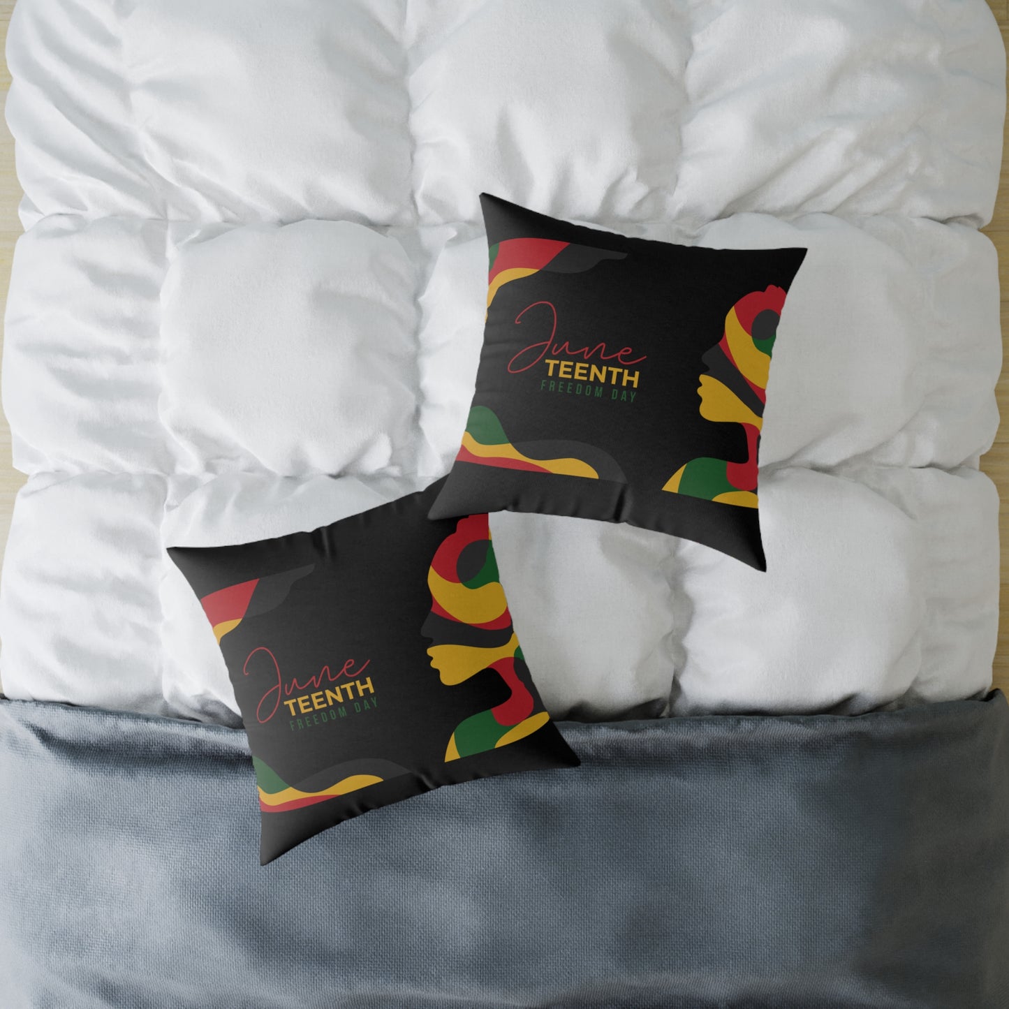 Freedom Blooms Juneteenth Pillow | Vibrant Decorative Cushion, Cultural Home Accent, Celebration Gift