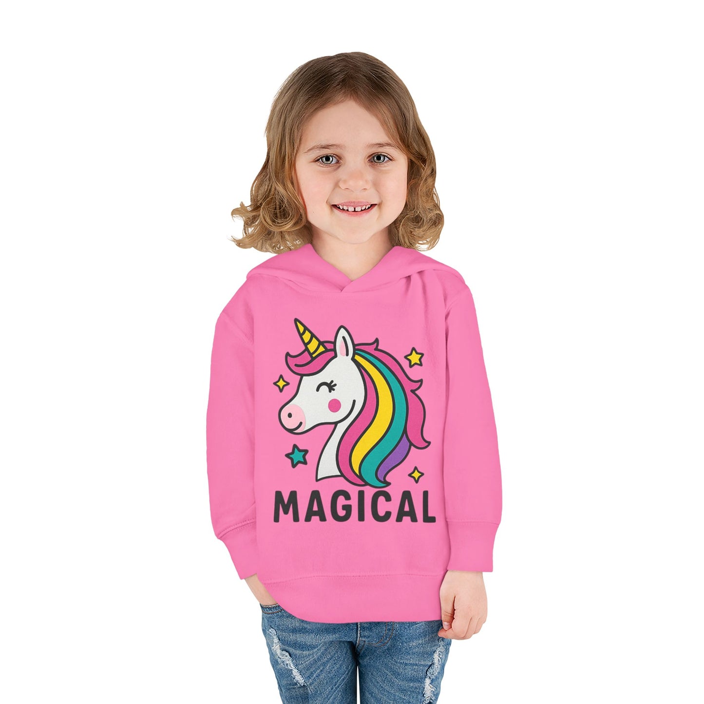🦄 Magical Unicorn Toddler Fleece Hoodie Cozy & Cute Pullover for Toddlers | Perfect for Birthdays, School Days & Magical Moments