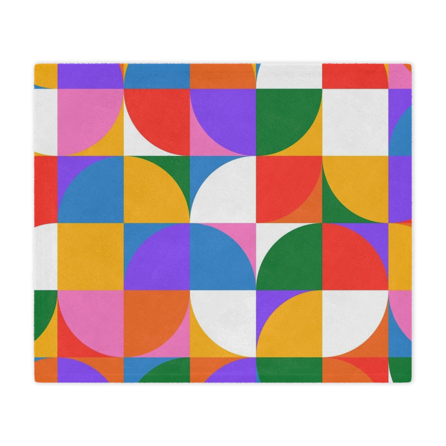 Colorful Geometric Minky Blanket – Cozy, Vibrant, and Perfect for Gifting