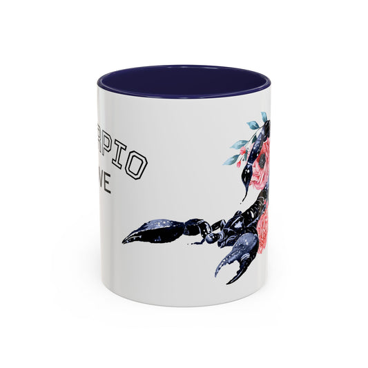 “Scorpio Bloom” Floral Accent Coffee Mug