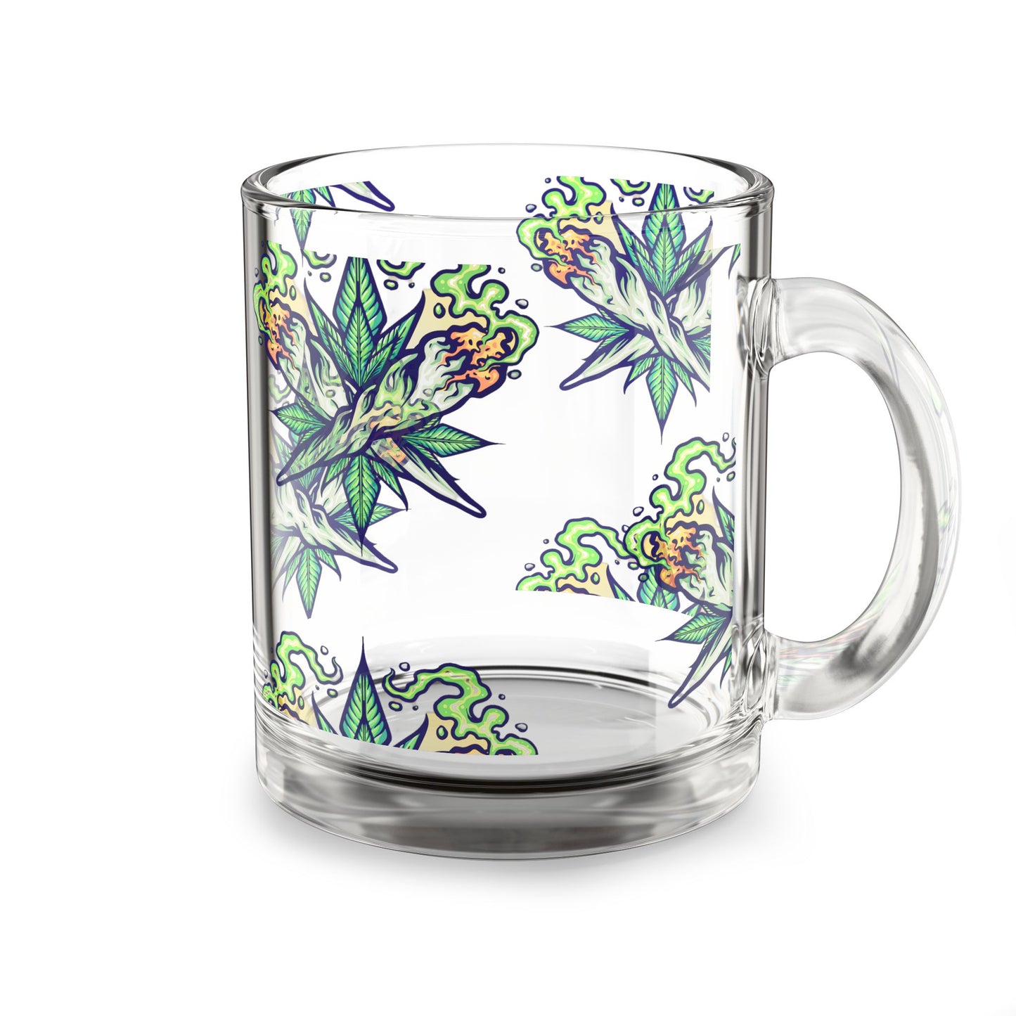 LuxePour Clear Glass Mug | Artistic Drinkware, Gift-Ready Coffee Cup, Fun & Functional Home Accent