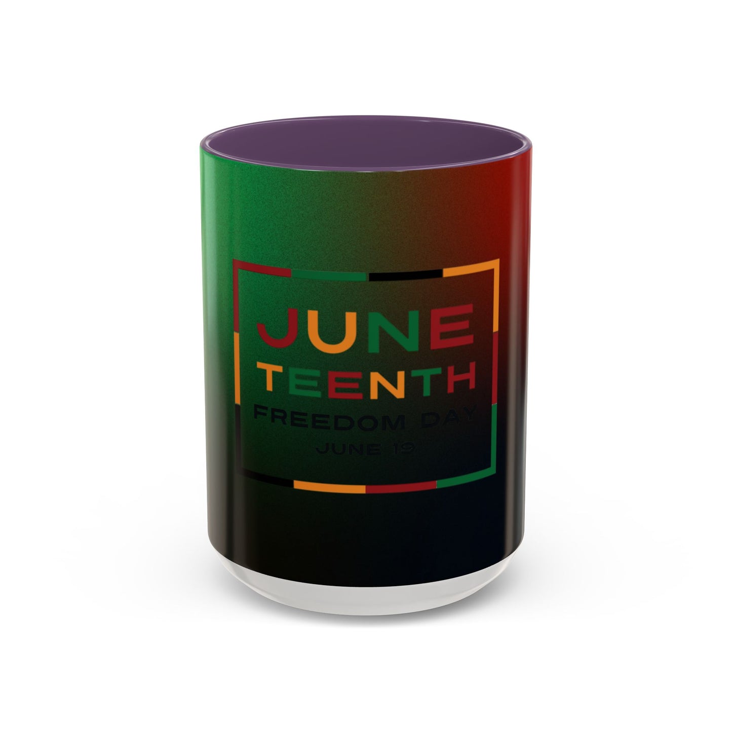 Juneteenth Accent Coffee Mug - Celebrate Freedom, Gift for Black History Month, Unique Housewarming Gift, Colorful Mug for All Occasions