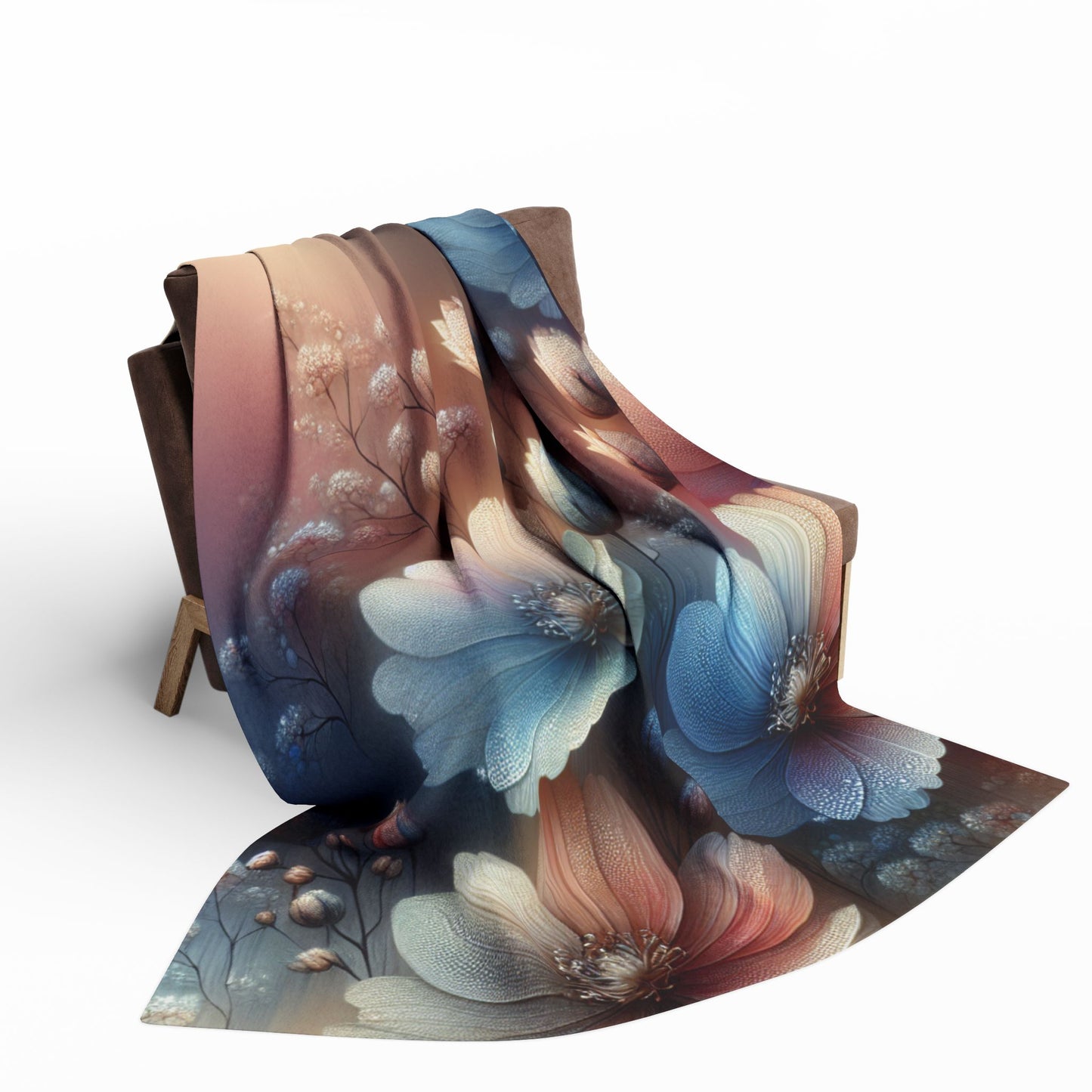 Floral Arctic Fleece Blanket – Cozy Comfort, Vibrant Design, Perfect for Home or Gifting
