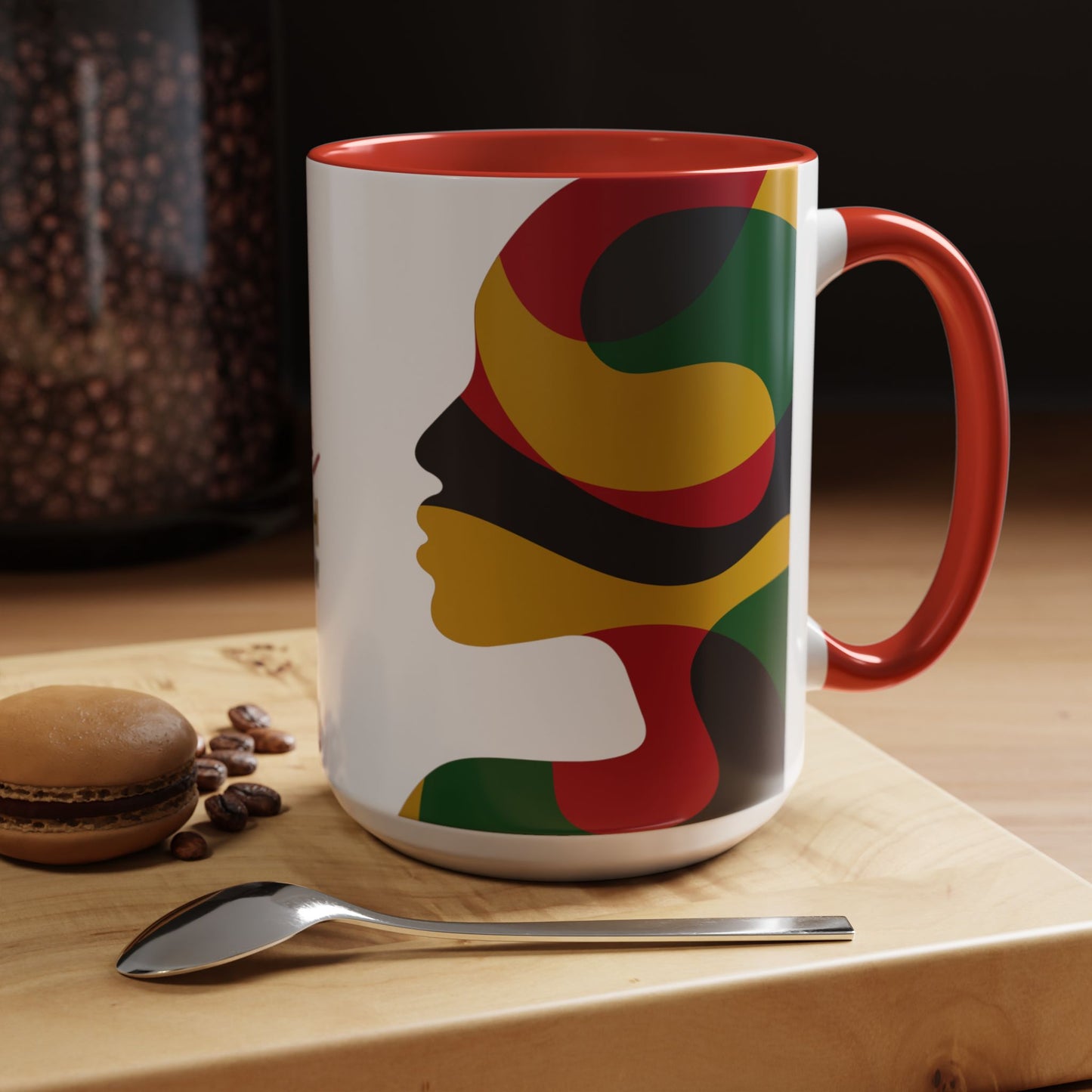 Juneteenth Freedom Day Accent Coffee Mug | Celebrate Liberation, Bold Black History Gift, Vibrant Home & Office Decor