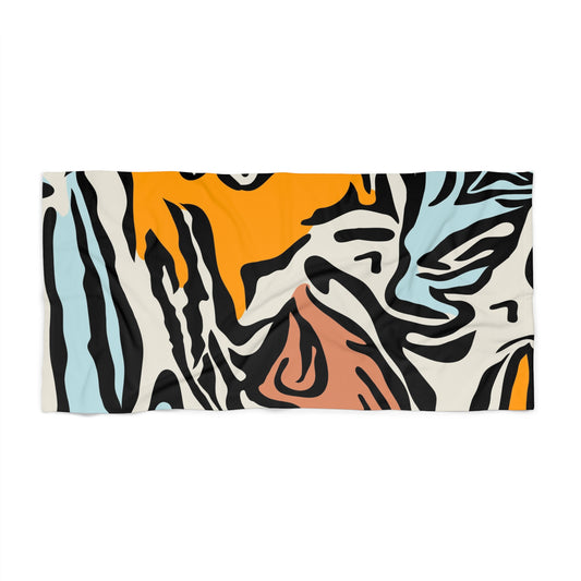 WaveMuse Custom Beach Towel | Luxe Summer Essential, One-Sided Print, Soft & Durable