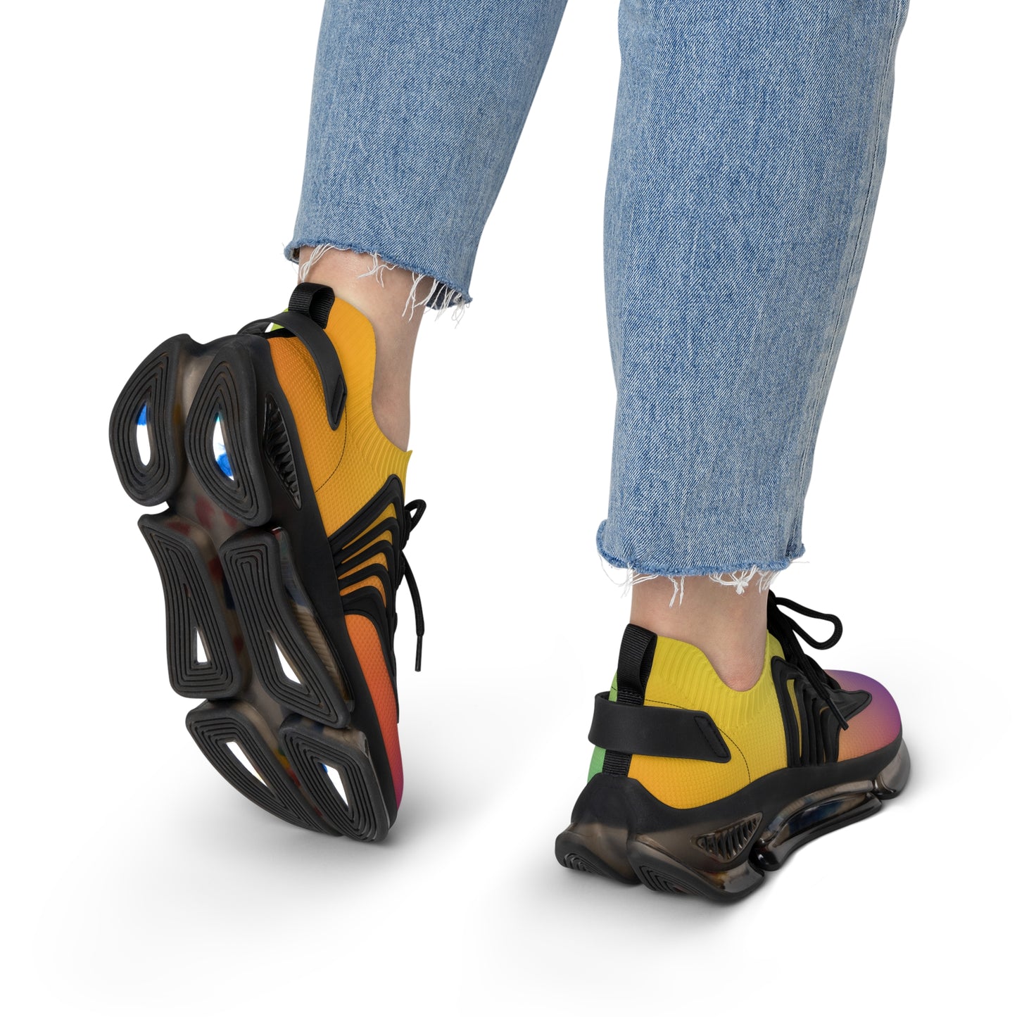 Rainbow Women's Mesh Sneakers | Colorful Comfort Meets Everyday Style
