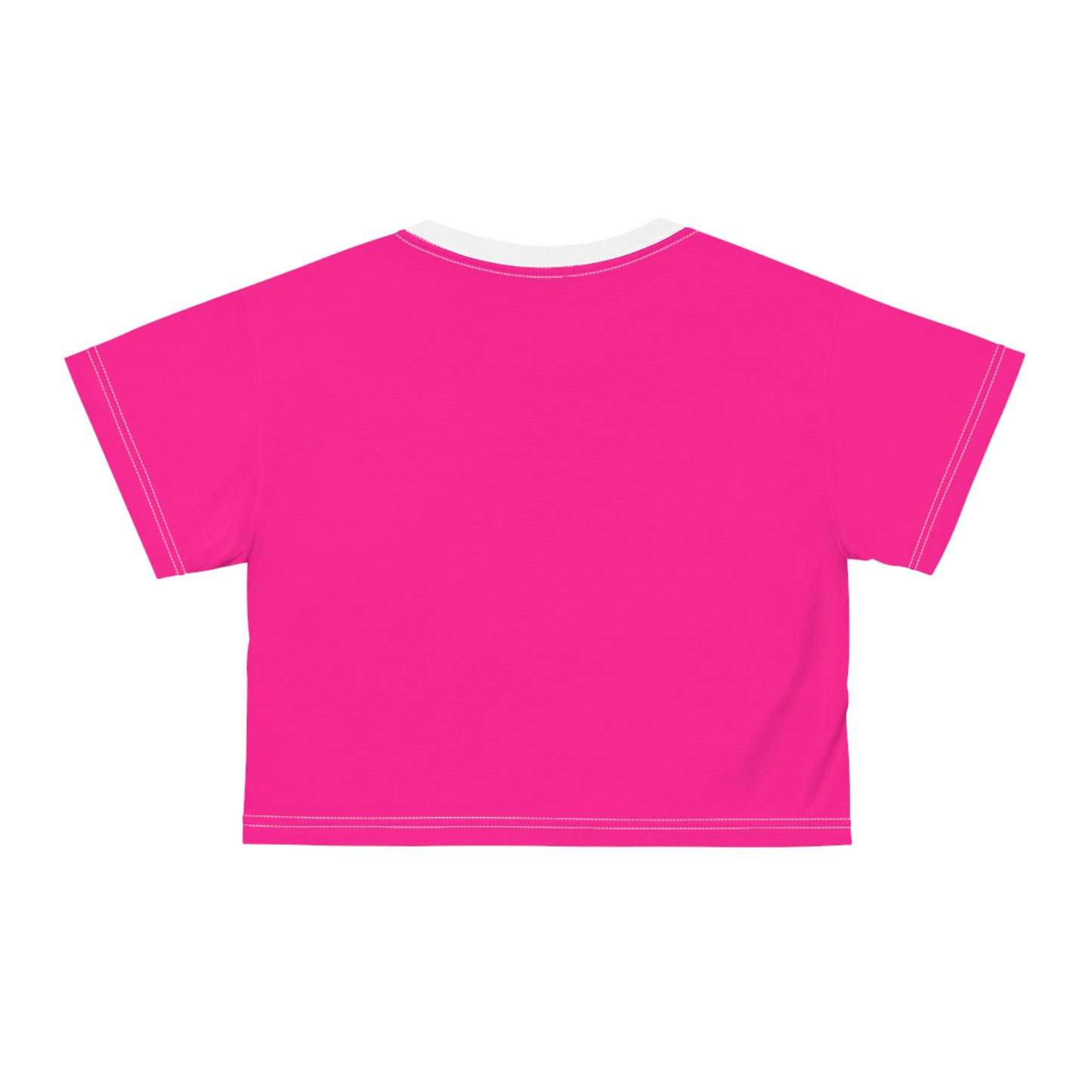 Vibrant Pink Crop Tee – Bold Color, Casual Chic, Summer-Ready Style