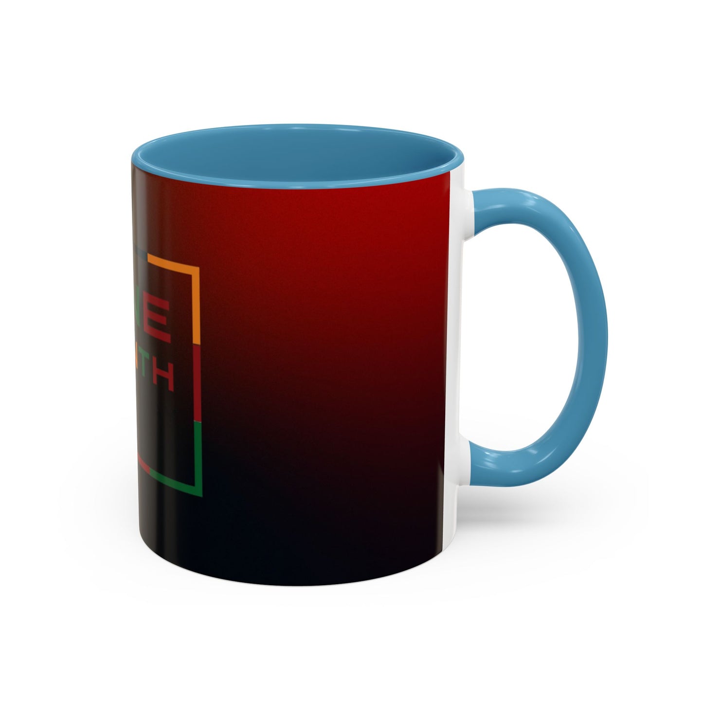 Juneteenth Accent Coffee Mug - Celebrate Freedom, Gift for Black History Month, Unique Housewarming Gift, Colorful Mug for All Occasions