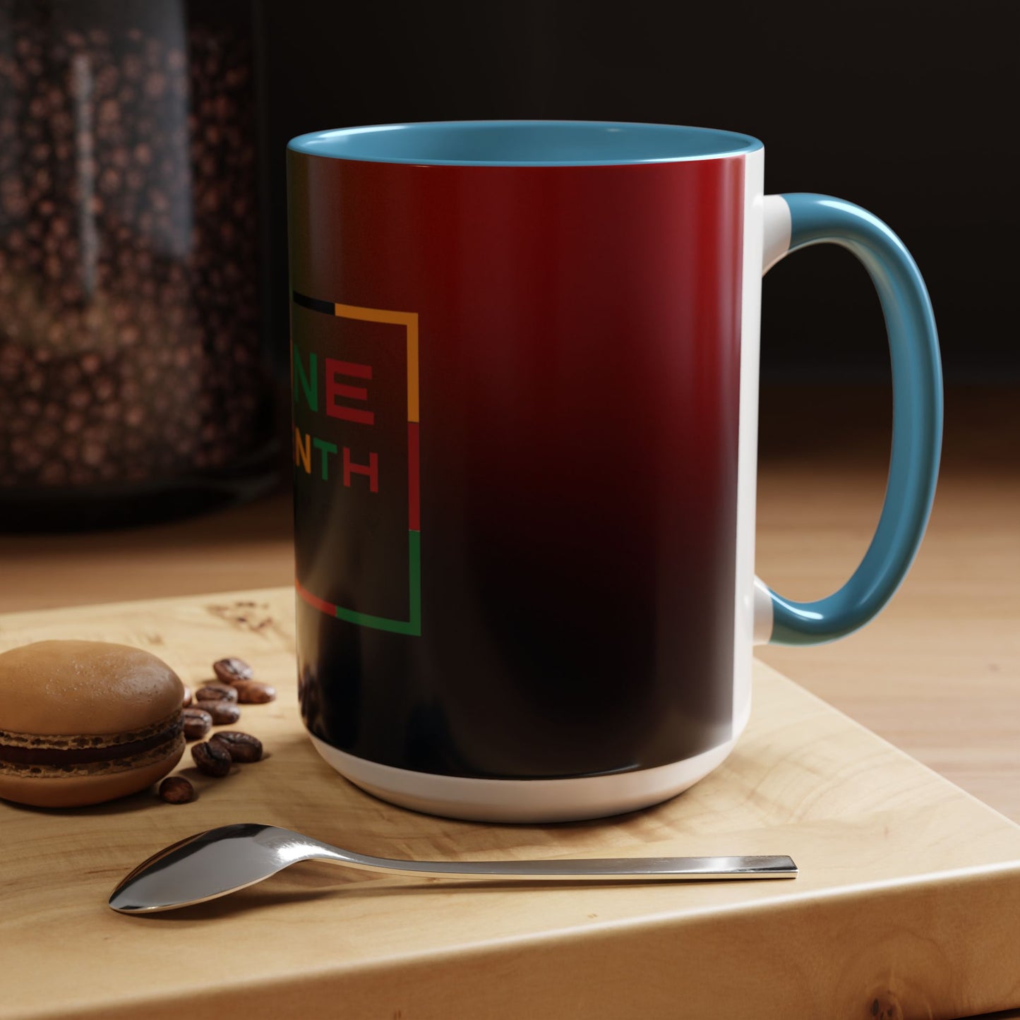 Juneteenth Accent Coffee Mug - Celebrate Freedom, Gift for Black History Month, Unique Housewarming Gift, Colorful Mug for All Occasions