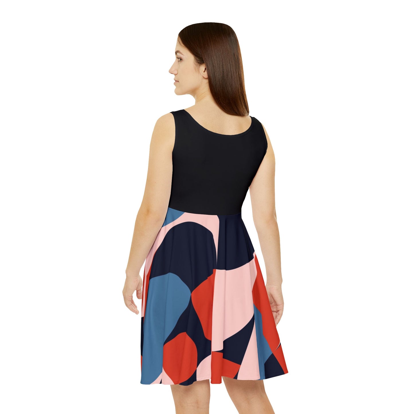 Vivid Elegance Women's Dress – Artful Print, Flattering Fit, Everyday Glam