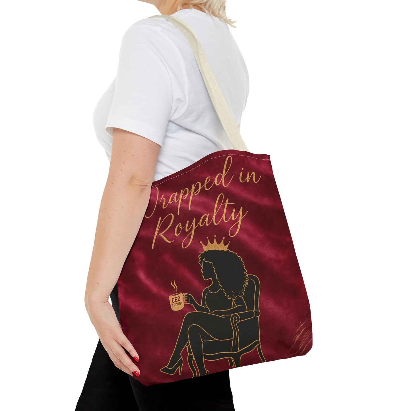 “Wrapped in Royalty” Luxe Tote – Chic & Charmed Collection™