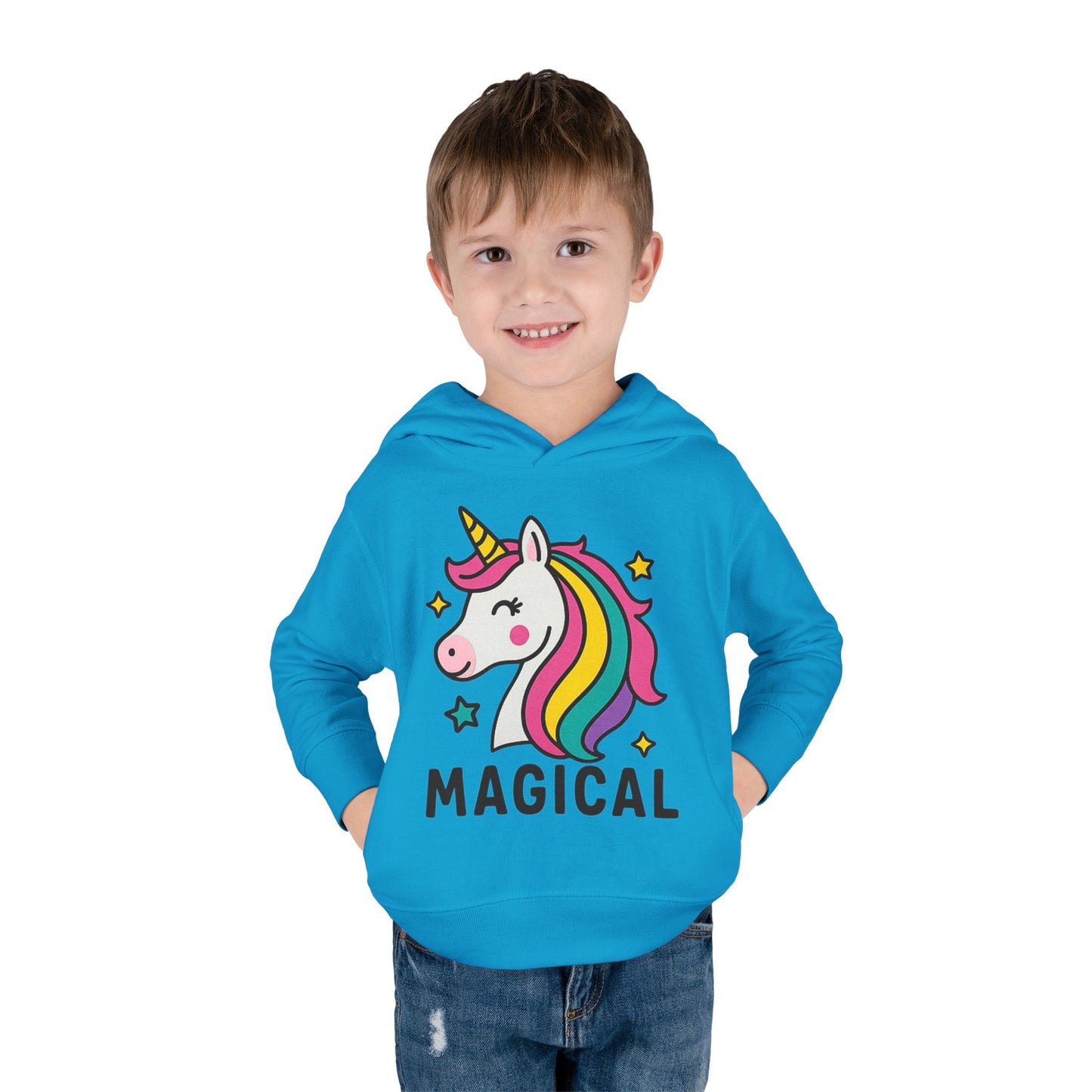 🦄 Magical Unicorn Toddler Fleece Hoodie Cozy & Cute Pullover for Toddlers | Perfect for Birthdays, School Days & Magical Moments