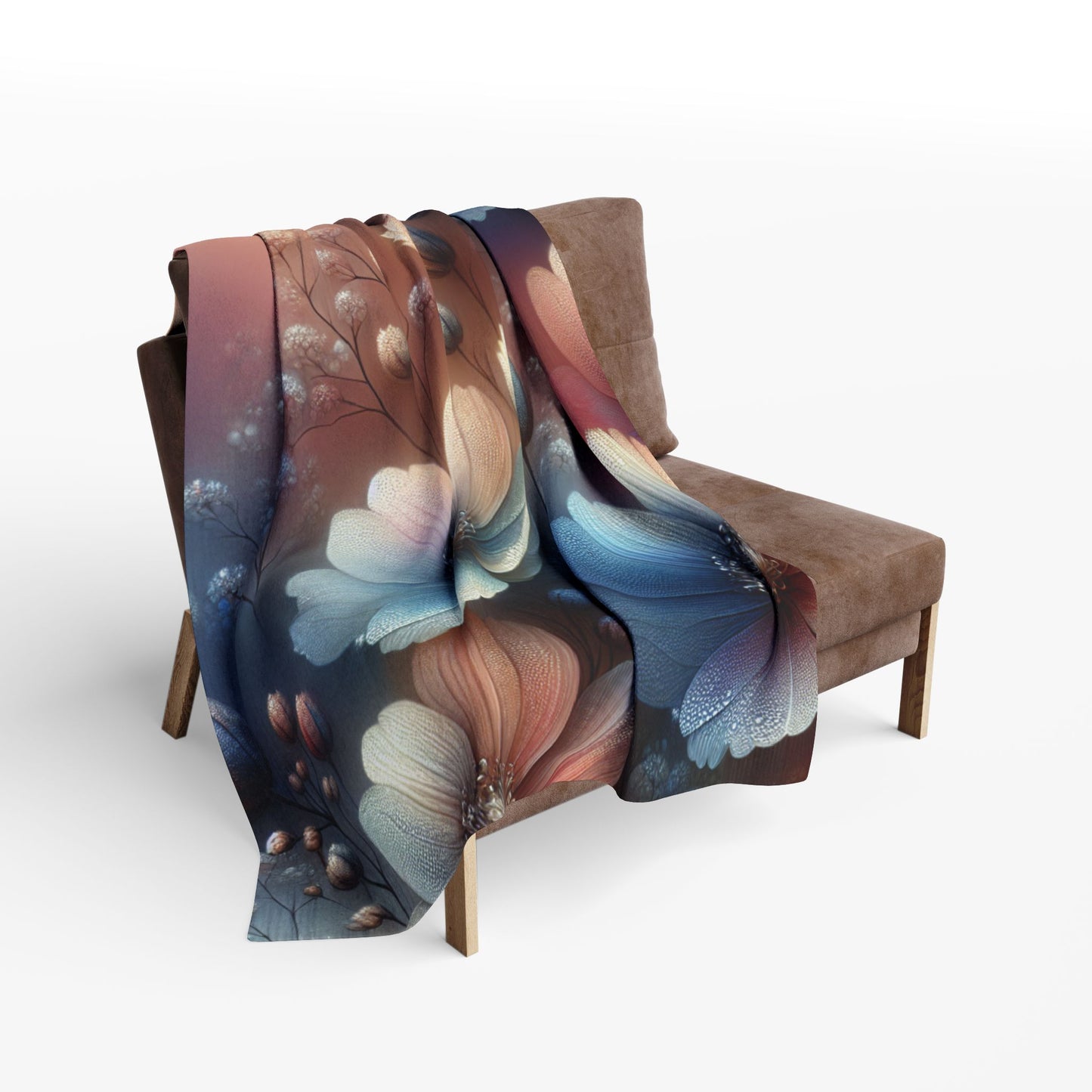 Floral Arctic Fleece Blanket – Cozy Comfort, Vibrant Design, Perfect for Home or Gifting