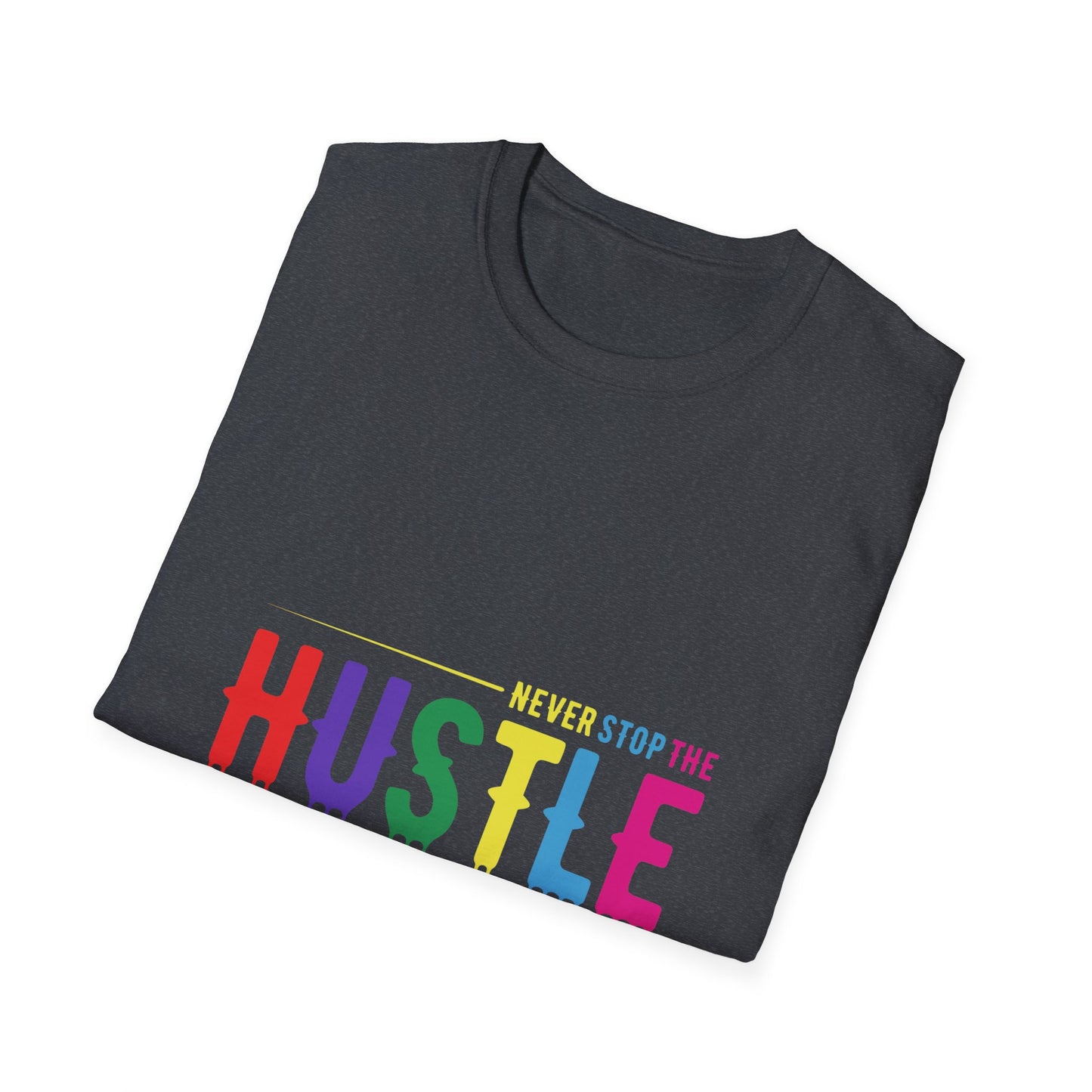 Colorful Hustle Tee – Soft T-Shirt for Entrepreneurs