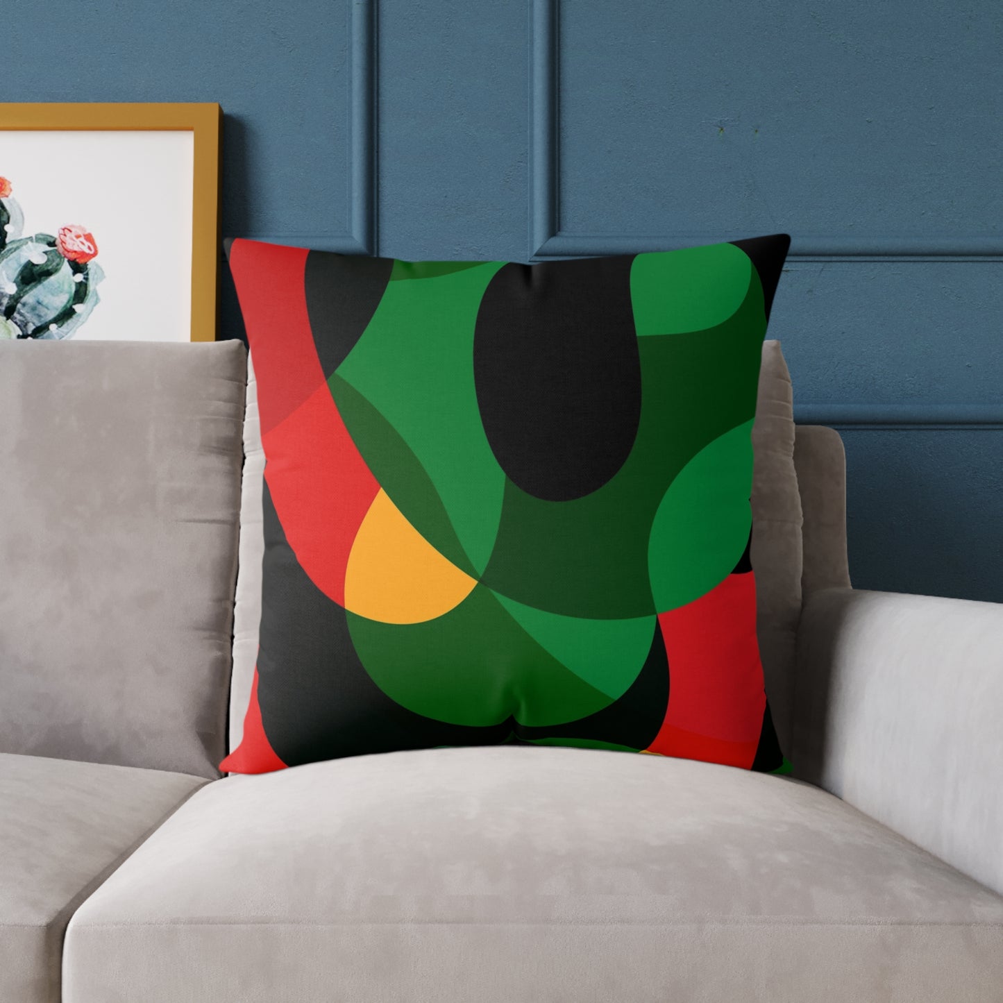 ModMuse Abstract Pillow | Modern Geometric Throw Cushion, Vibrant Home Decor Accent, Gift for Art Lovers