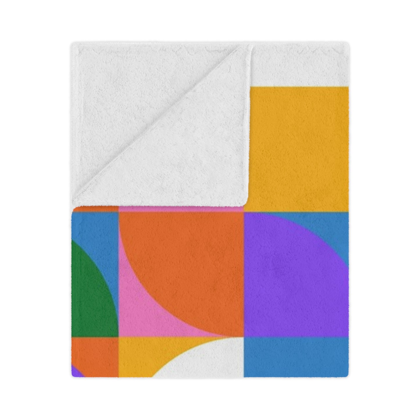 Colorful Geometric Minky Blanket – Cozy, Vibrant, and Perfect for Gifting
