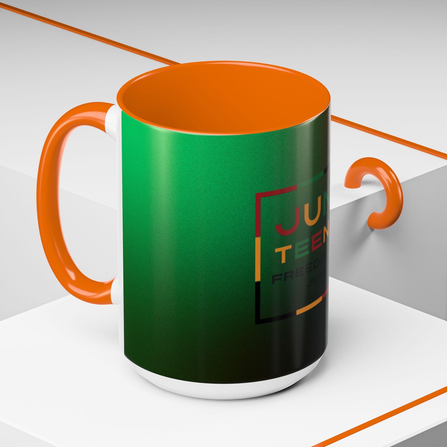 Juneteenth Accent Coffee Mug - Celebrate Freedom, Gift for Black History Month, Unique Housewarming Gift, Colorful Mug for All Occasions