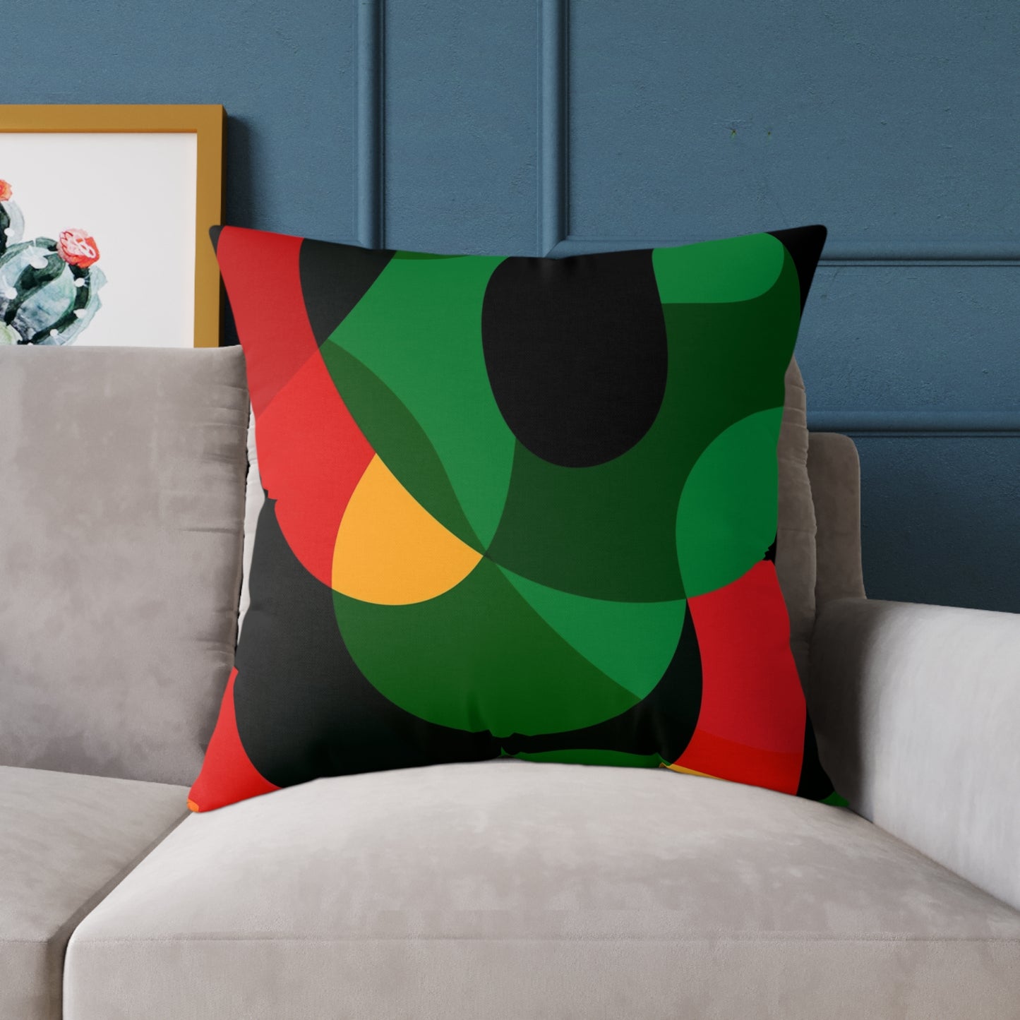ModMuse Abstract Pillow | Modern Geometric Throw Cushion, Vibrant Home Decor Accent, Gift for Art Lovers