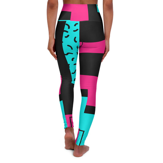 Electric Bloom High Waisted Leggings