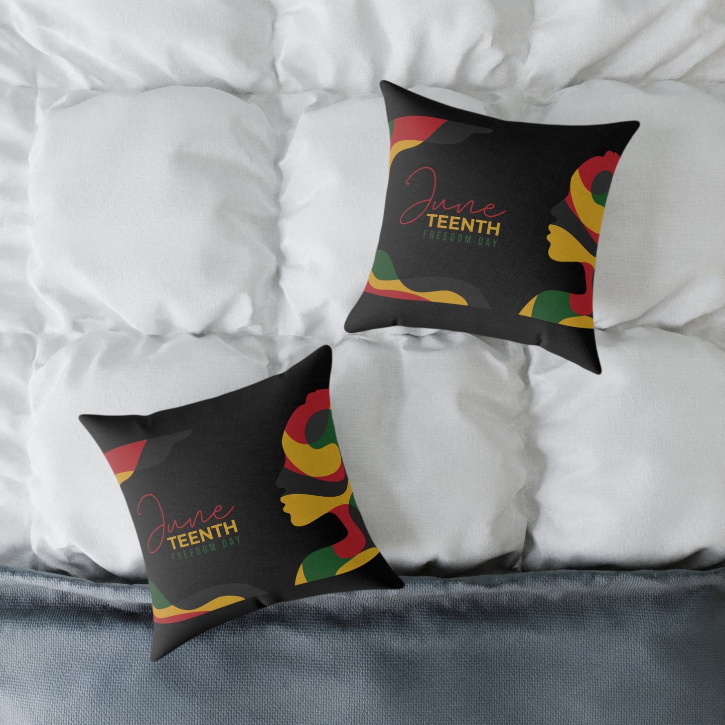 Freedom Blooms Juneteenth Pillow | Vibrant Decorative Cushion, Cultural Home Accent, Celebration Gift