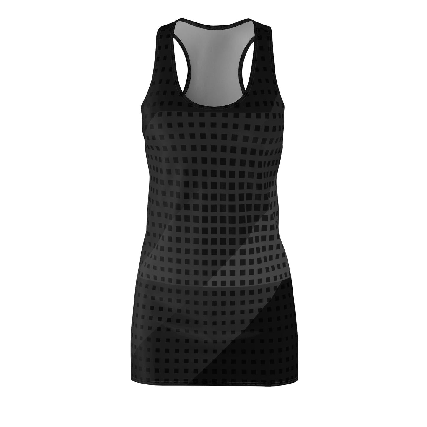 Black Geo Racerback Dress – Bold, Feminine, Effortless