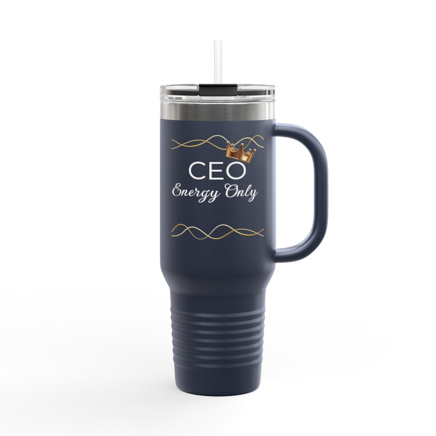 Insulated Travel Mug - 'CEO Energy Only'