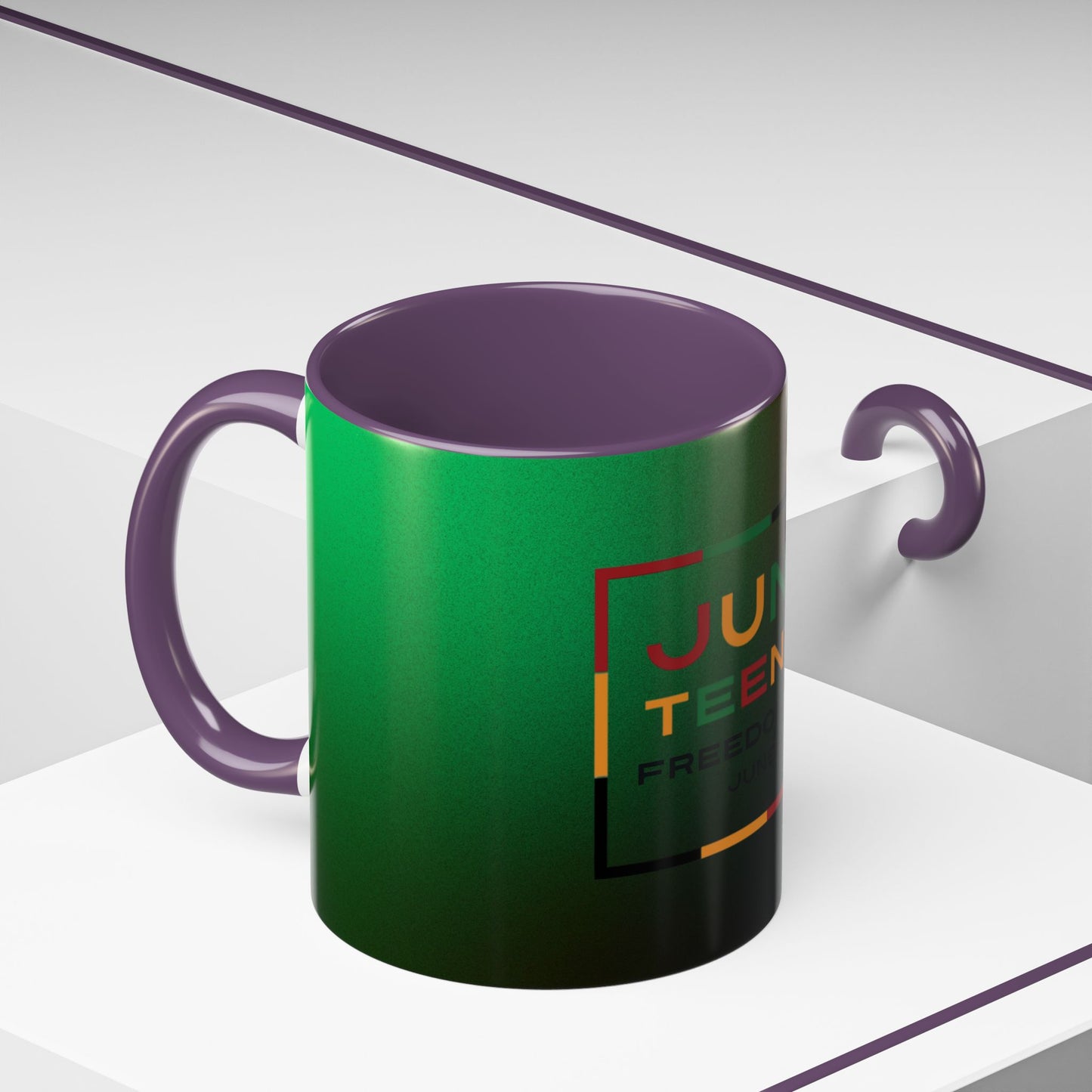 Juneteenth Accent Coffee Mug - Celebrate Freedom, Gift for Black History Month, Unique Housewarming Gift, Colorful Mug for All Occasions