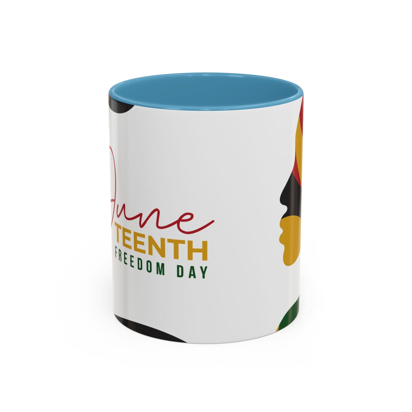 Juneteenth Freedom Day Accent Coffee Mug | Celebrate Liberation, Bold Black History Gift, Vibrant Home & Office Decor