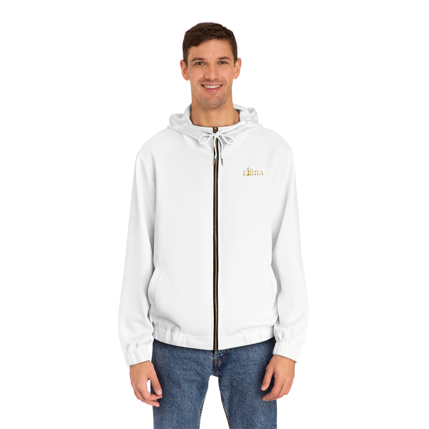 ⚖️ Men’s Libra Zodiac Full-Zip Hoodie | Astrological Apparel | Zodiac Gift 🌌