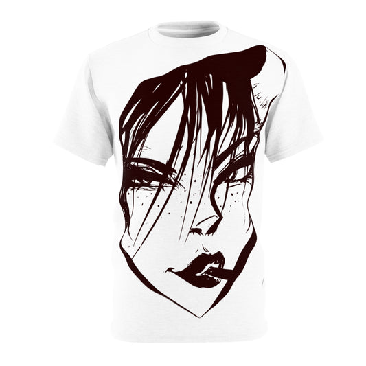 Artistic Graphic Tee | Cut & Sew Shirt, Bold Statement Fashion, Gift for Art Lovers, Chill Streetwear Essential