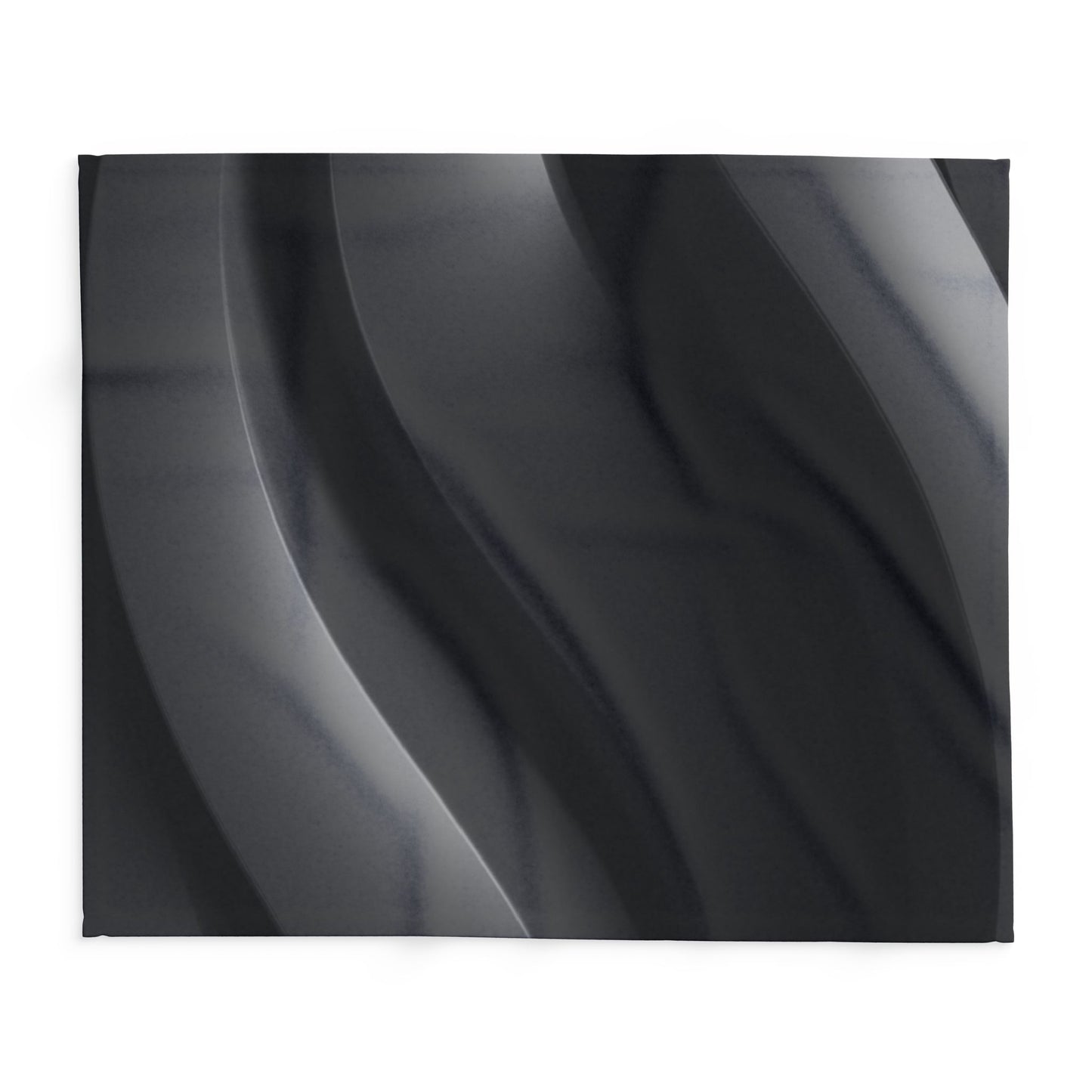 Black Abstract Cozy Arctic Fleece Blanket – Modern Comfort, Artistic Edge, Everyday Warmth