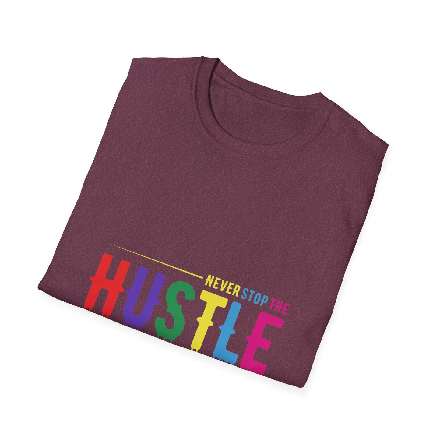 Colorful Hustle Tee – Soft T-Shirt for Entrepreneurs